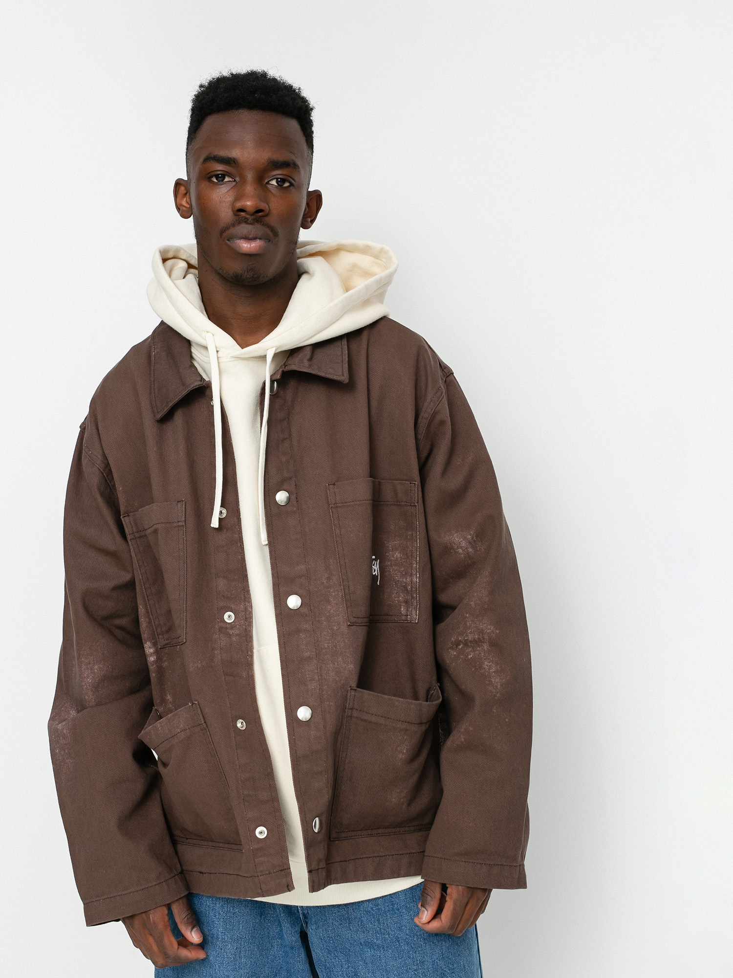 Stussy Spotted Bleach Chore Dzseki (brown)