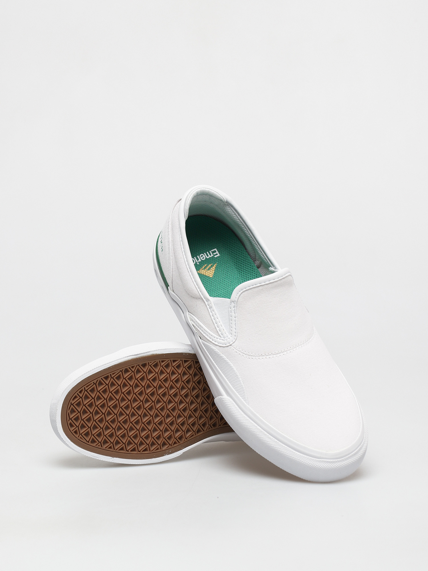 Emerica Wino G6 Slip On Cipők (white/green)