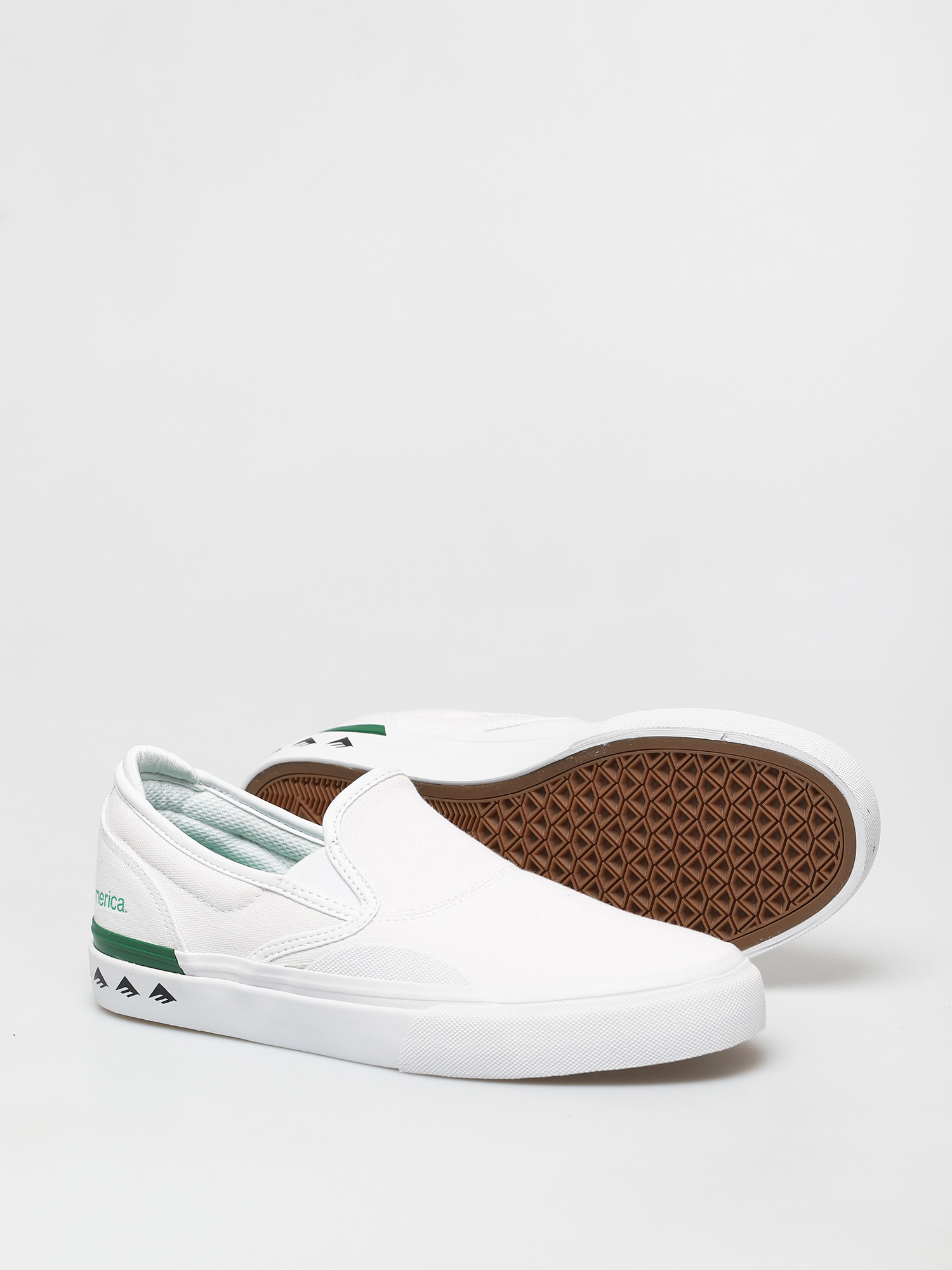 Emerica Wino G6 Slip On Cipők (white/green)