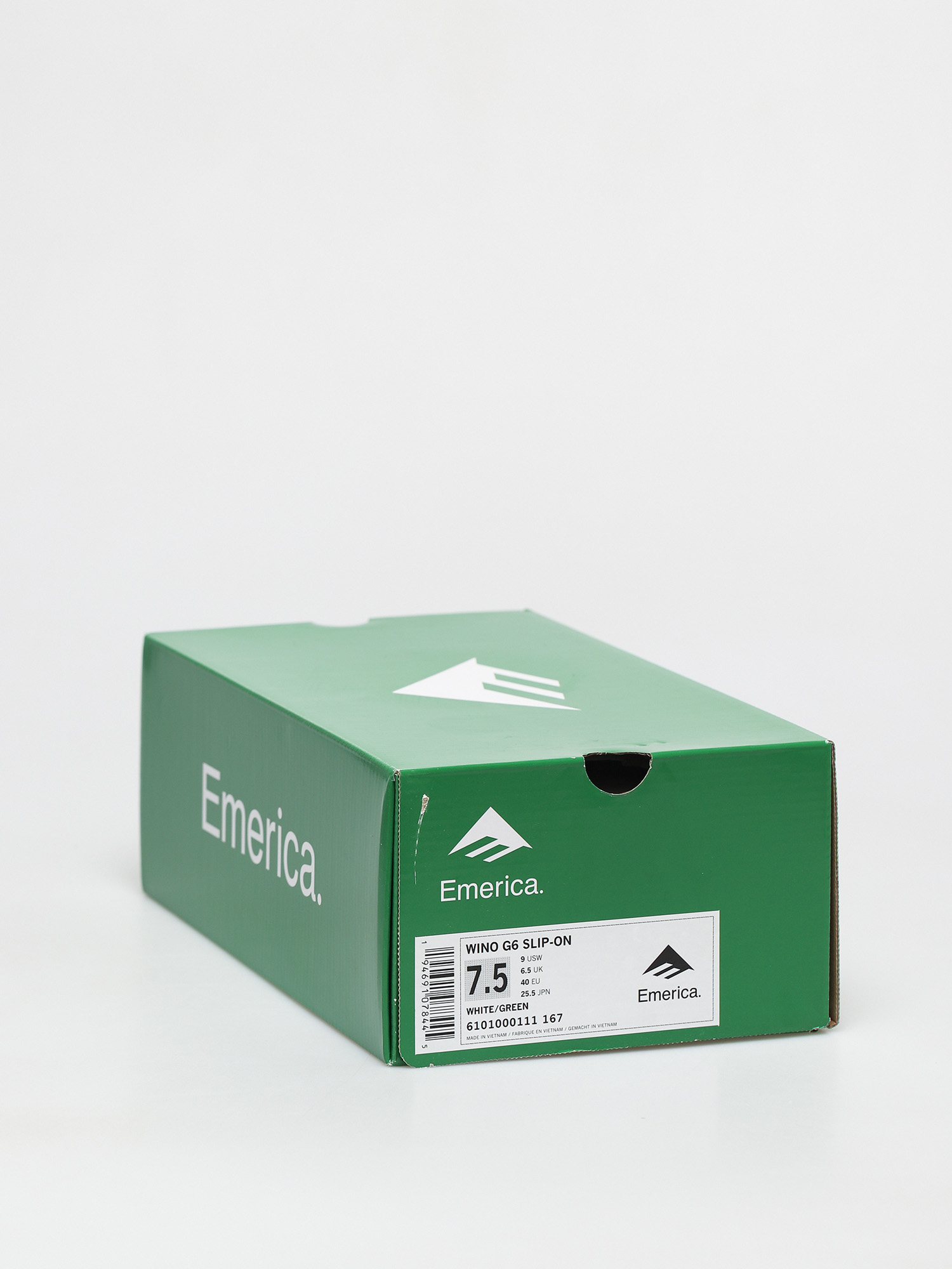 Emerica Wino G6 Slip On Cipők (white/green)
