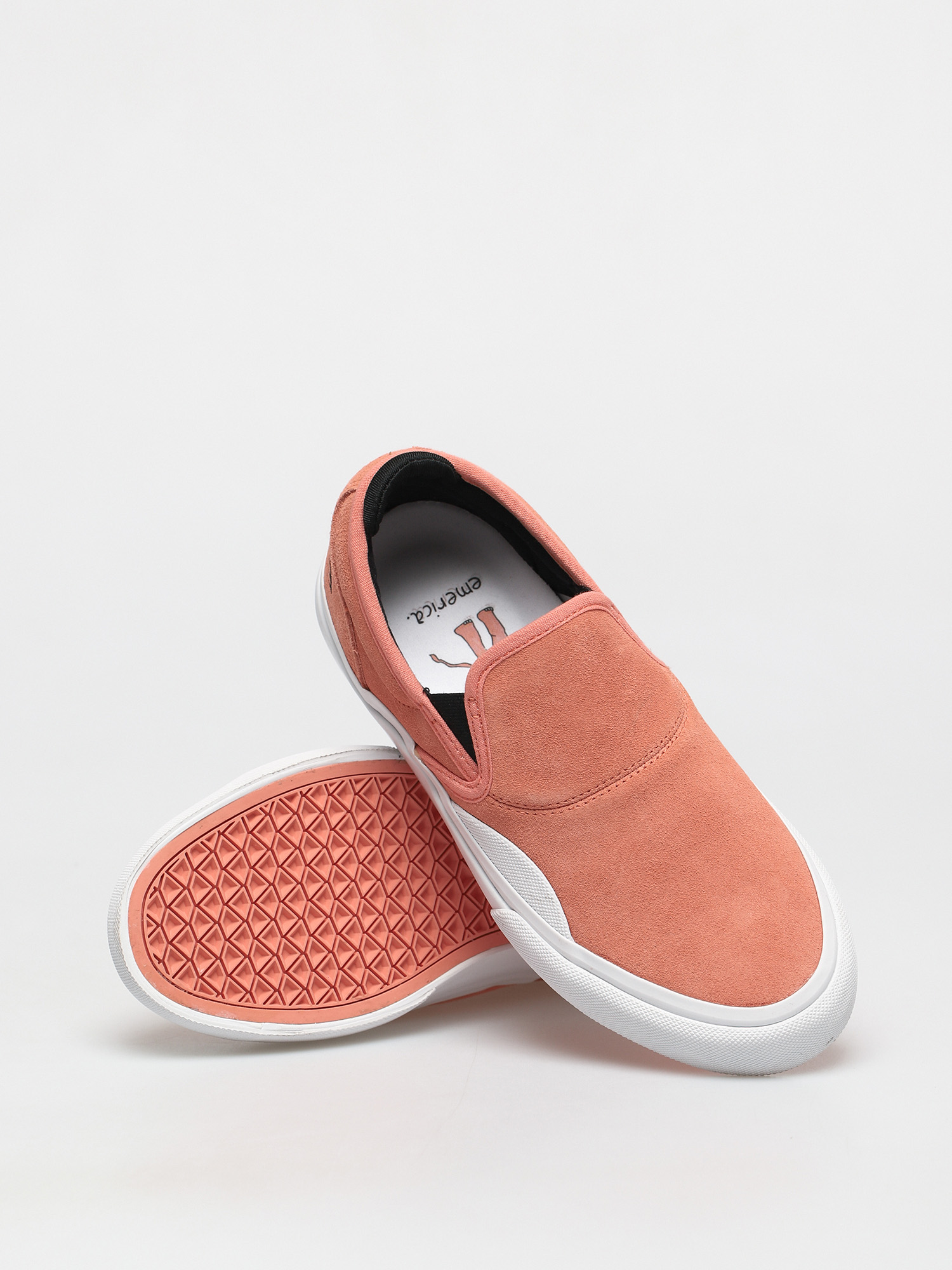 Emerica Wino G6 Slip On Cipők (pink/white)