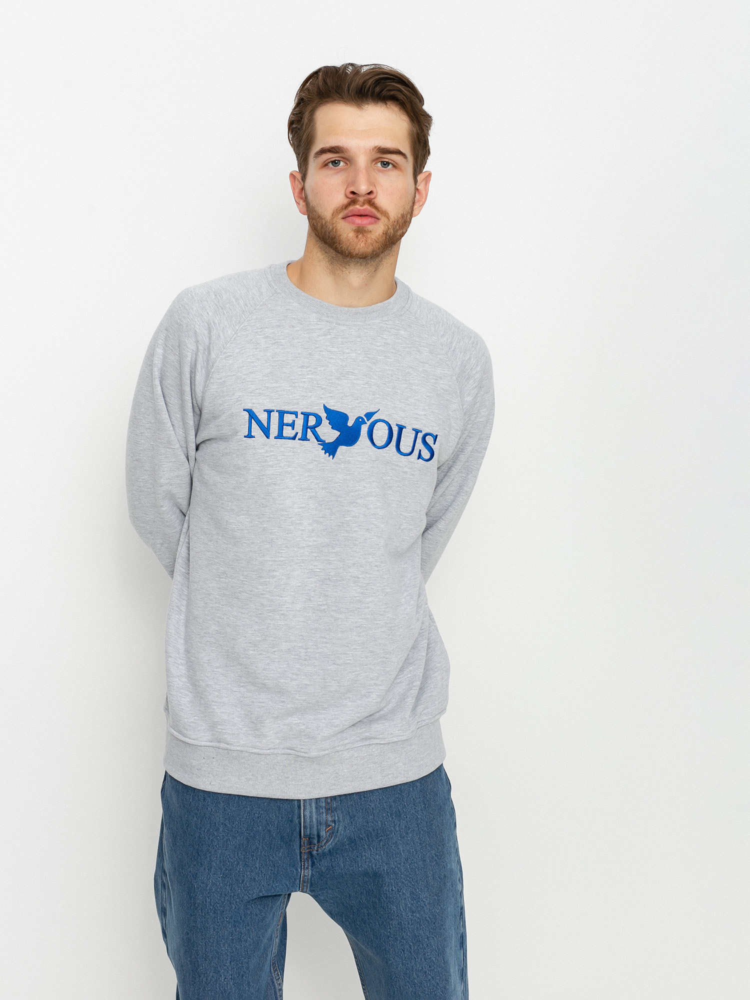 Nervous Classic Crew Pulóver (grey)