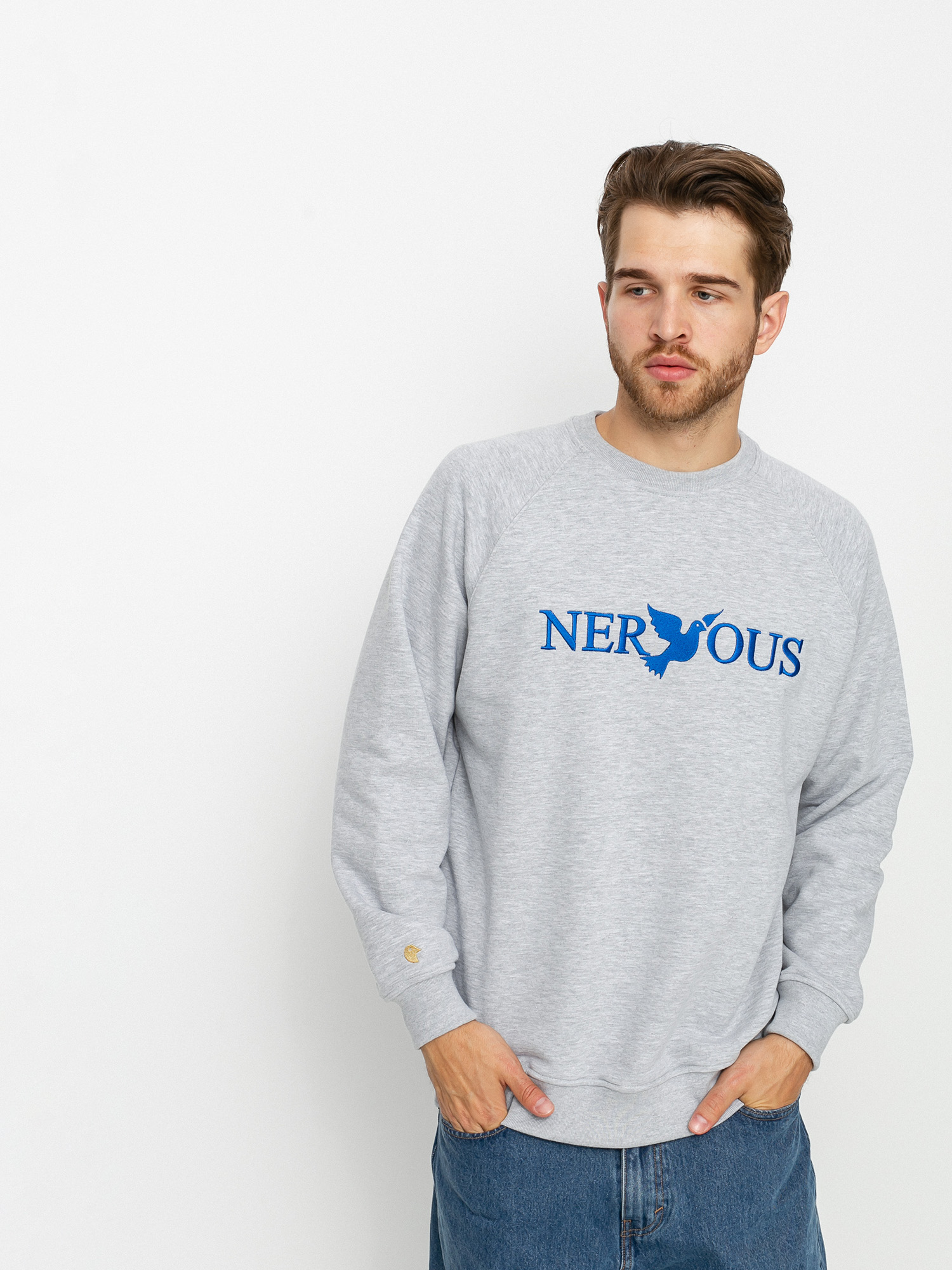 Nervous Classic Crew Pulóver (grey)