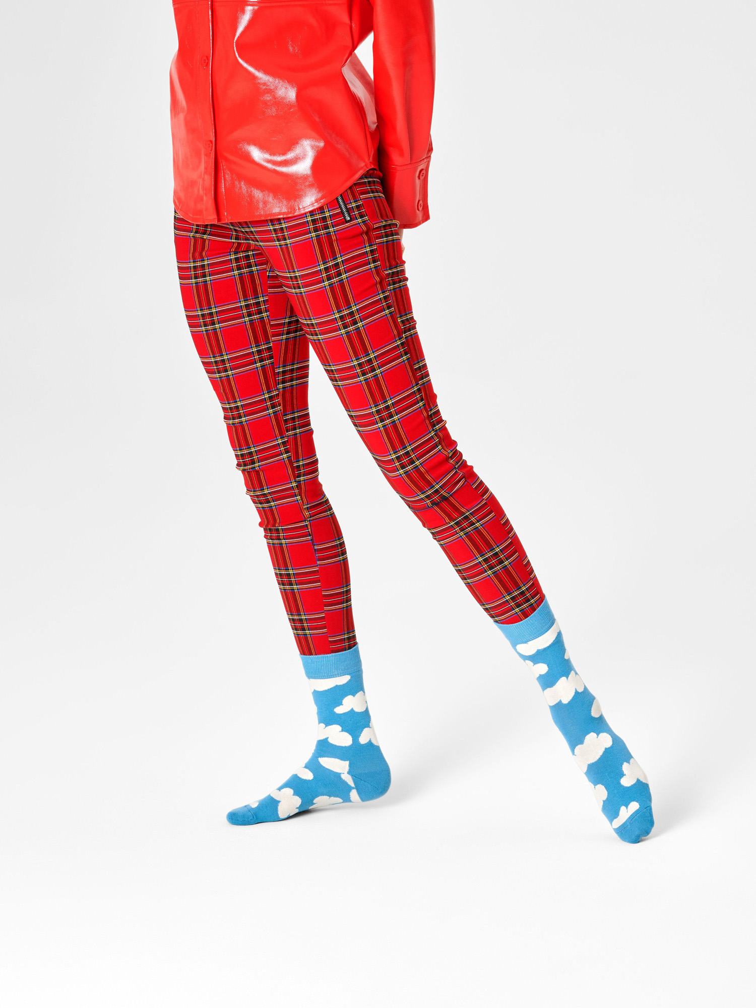 Happy Socks Cloudy Zokni (blue/white)