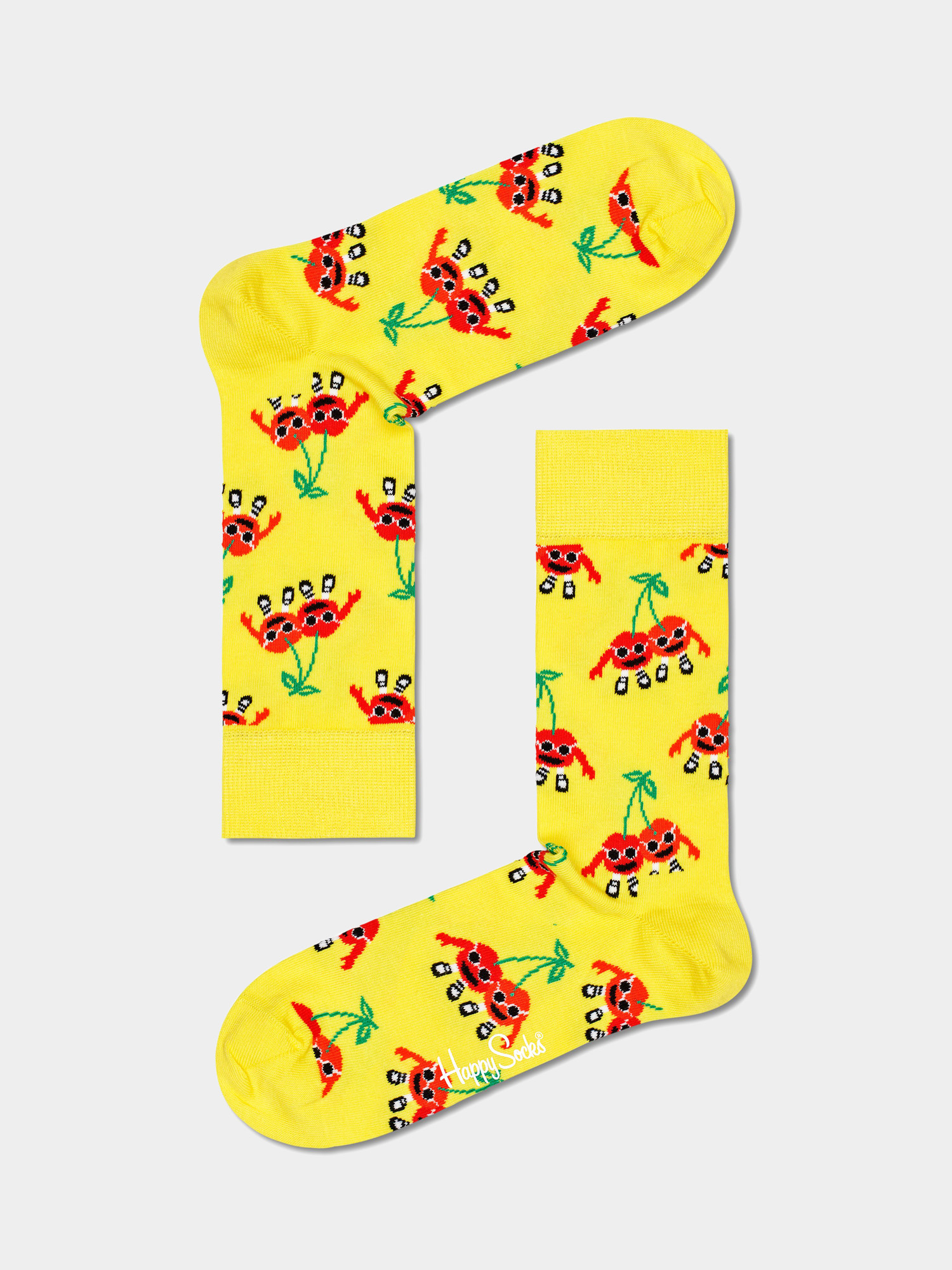 Happy Socks Cherry Mates Zokni (yellow/red)