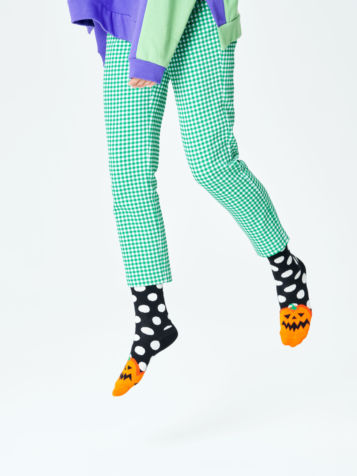 Happy Socks Halloween Pumpkin Zokni (black/orange)