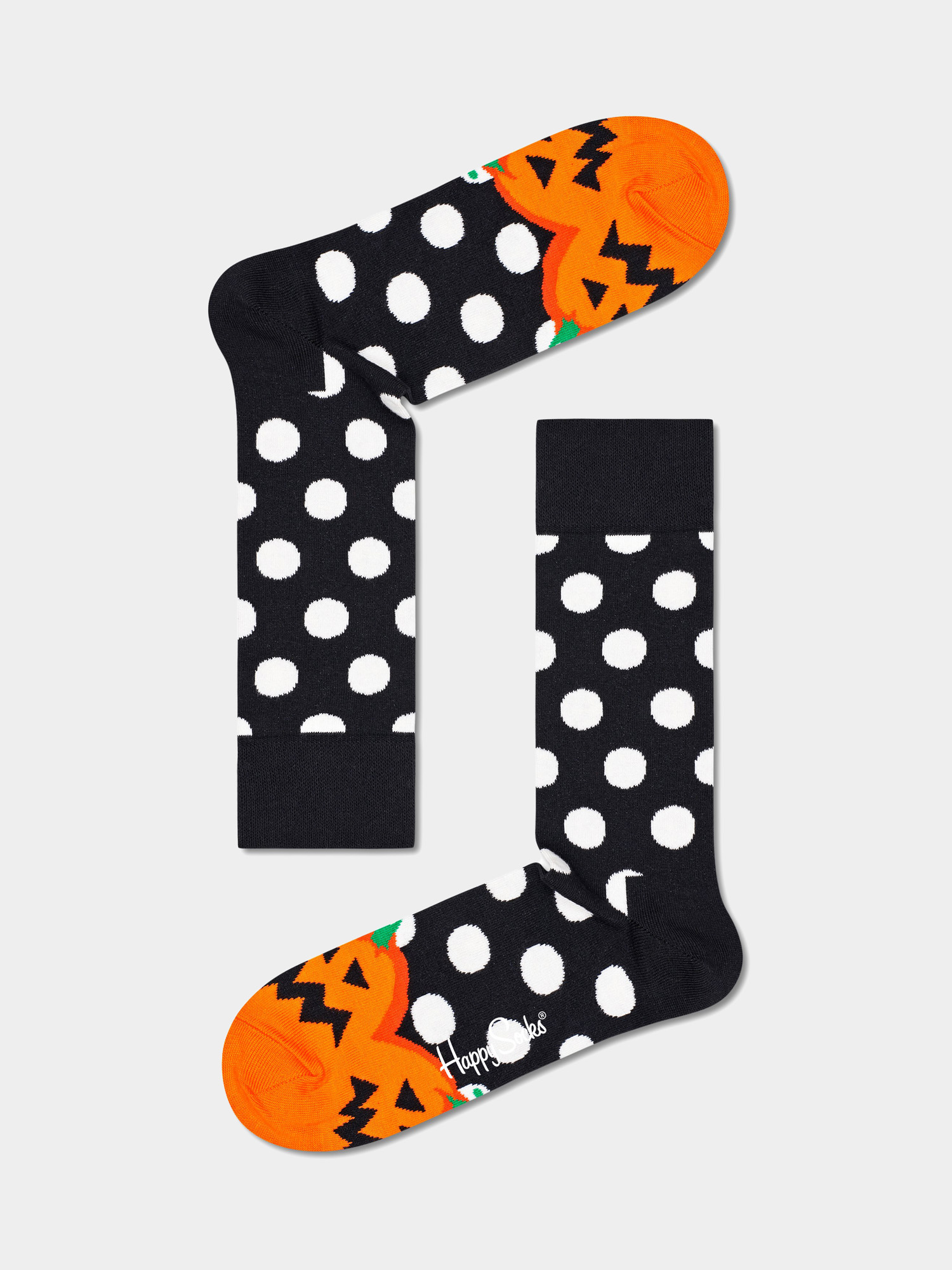 Happy Socks Halloween Pumpkin Zokni (black/orange)
