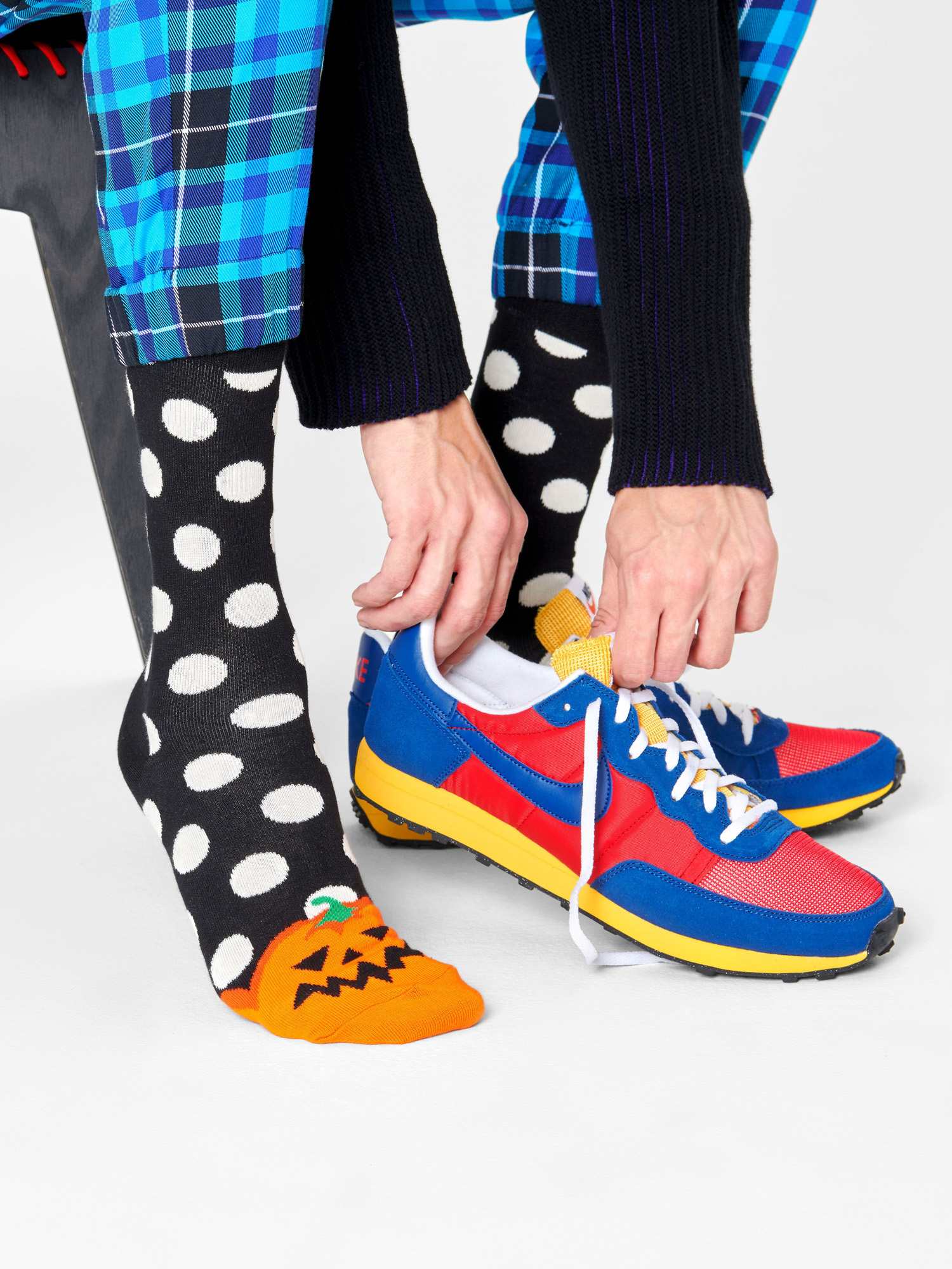 Happy Socks Halloween Pumpkin Zokni (black/orange)