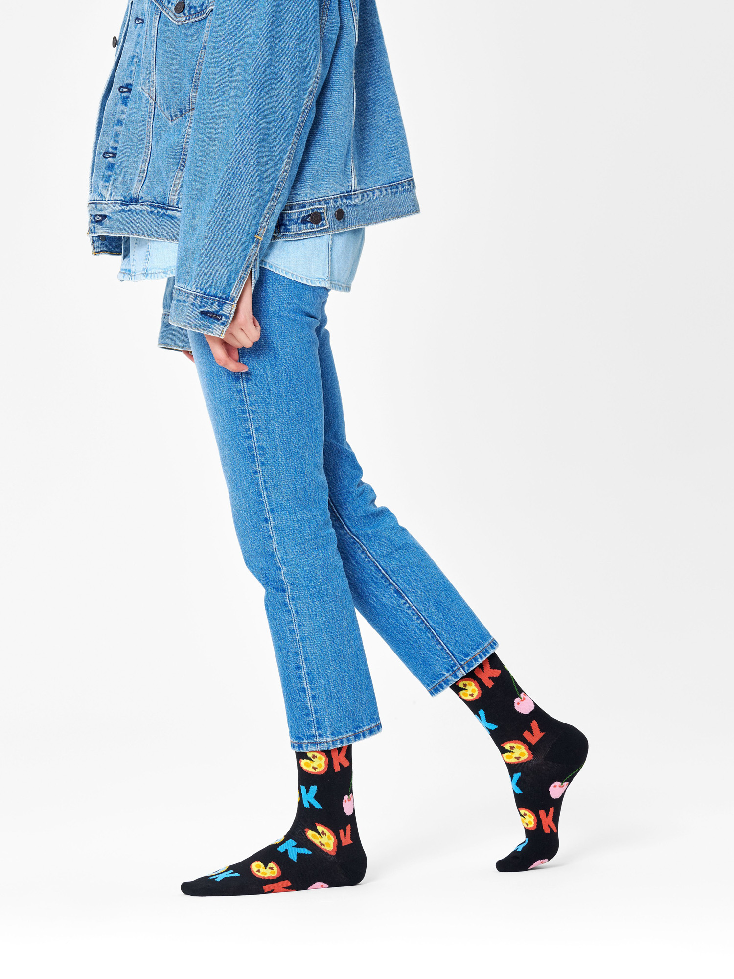 Happy Socks Its Ok Zokni (black/multi)