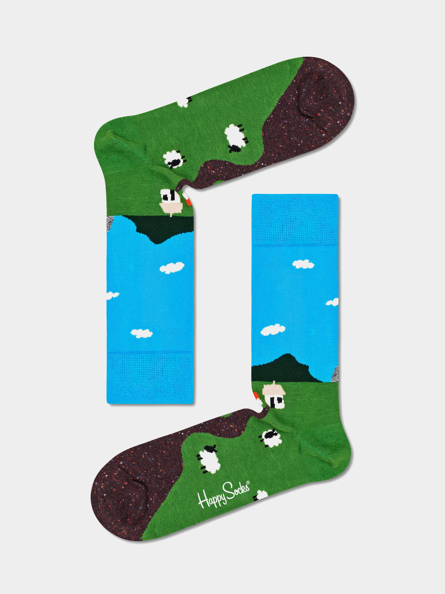 Happy Socks Little House On The Moorland Zokni (blue/green)