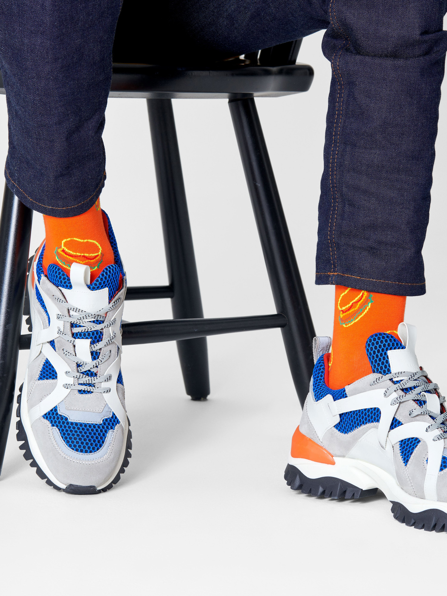 Happy Socks Lunch Time Zokni (orange)