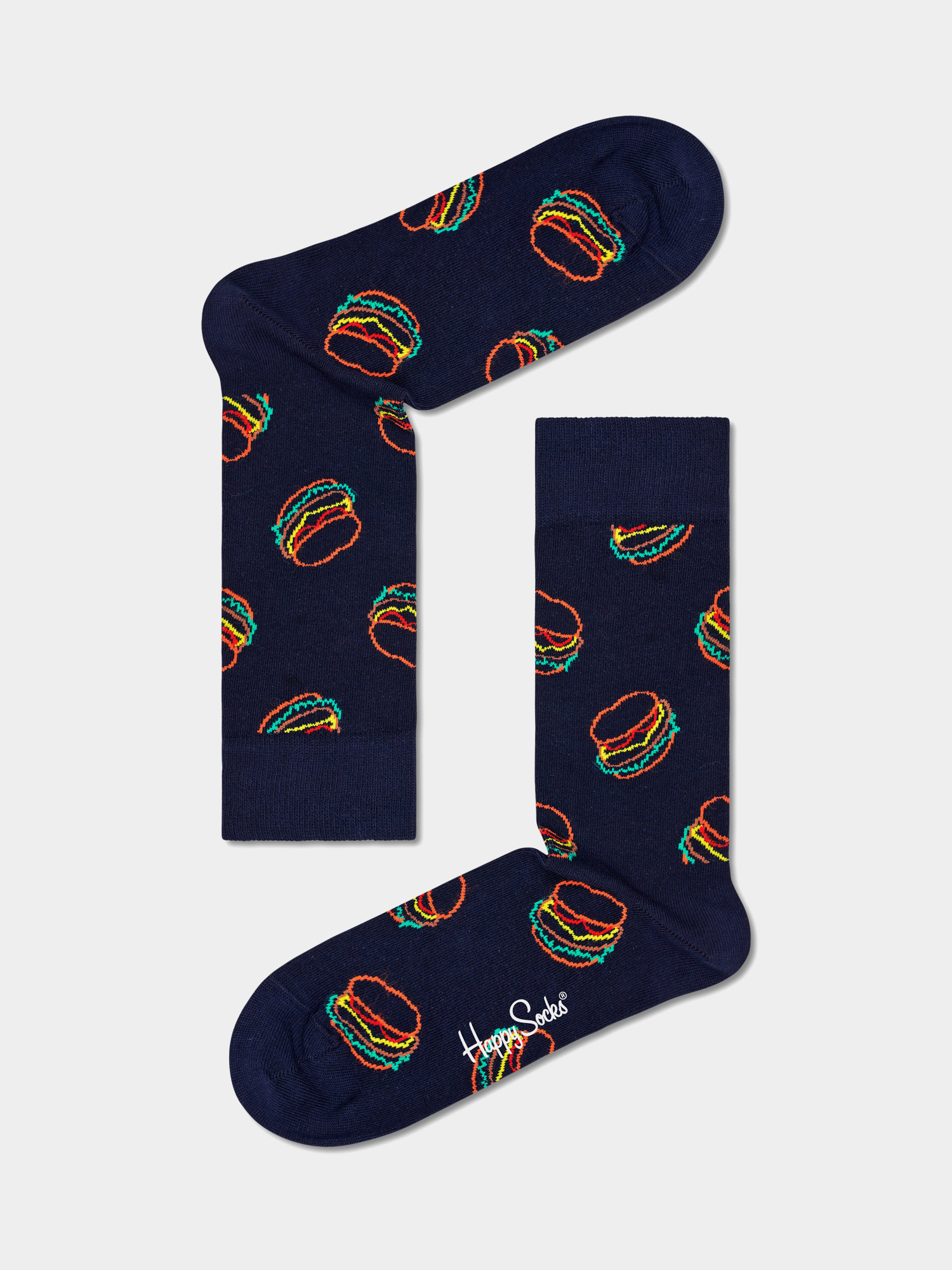 Happy Socks Lunch Time Zokni (black)