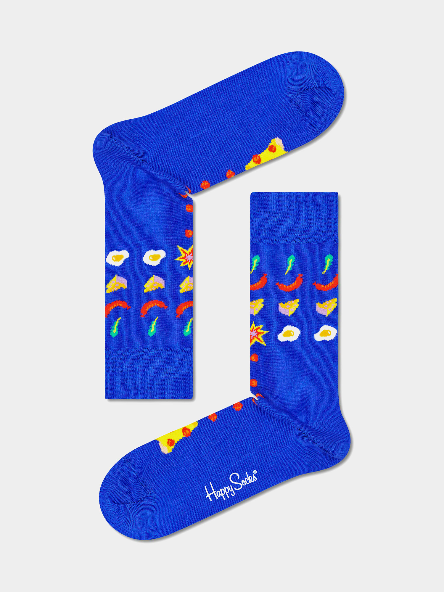 Happy Socks Pizza Invaders Zokni (blue)