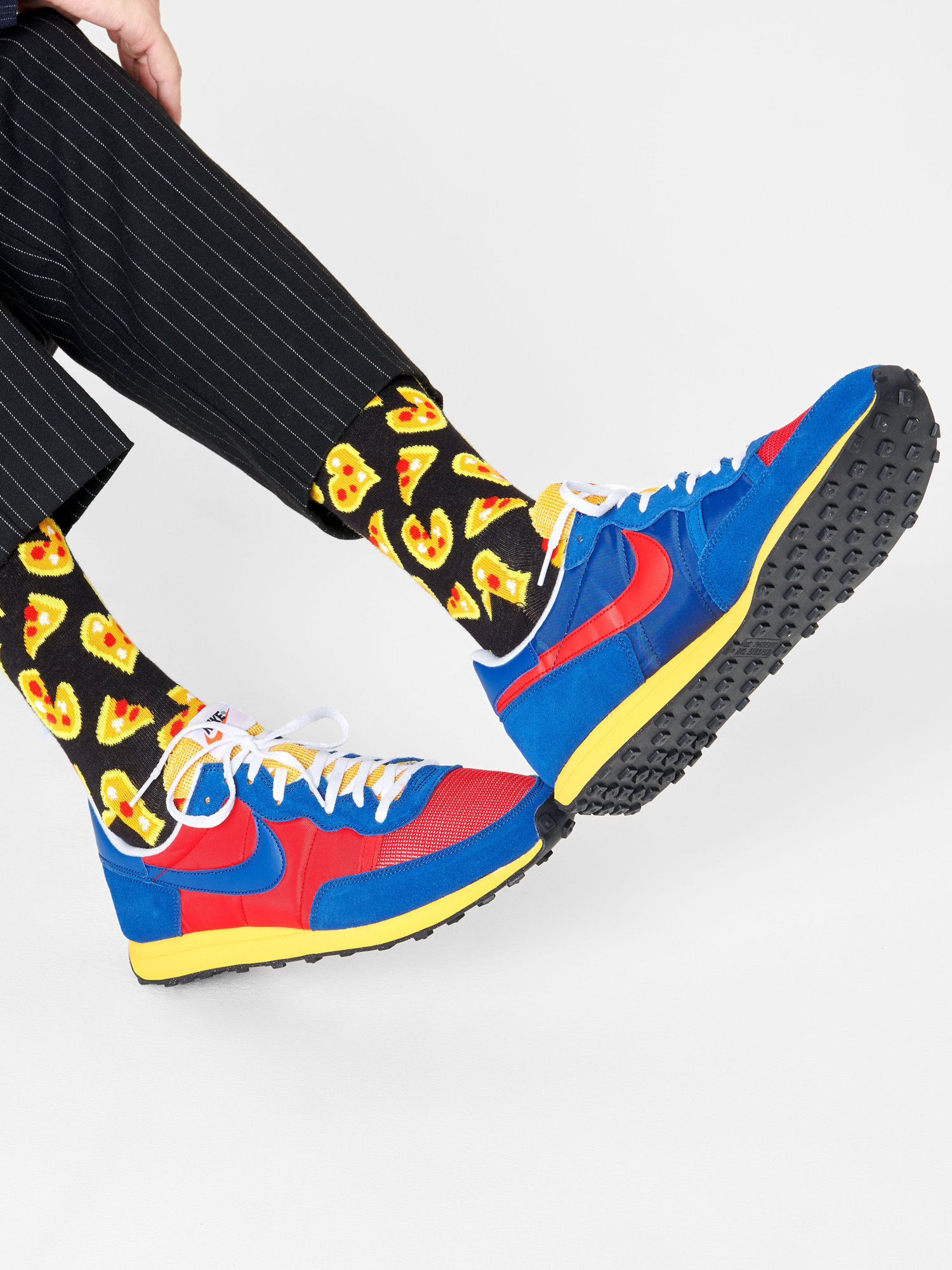 Happy Socks Pizza Love Zokni (black/yellow)
