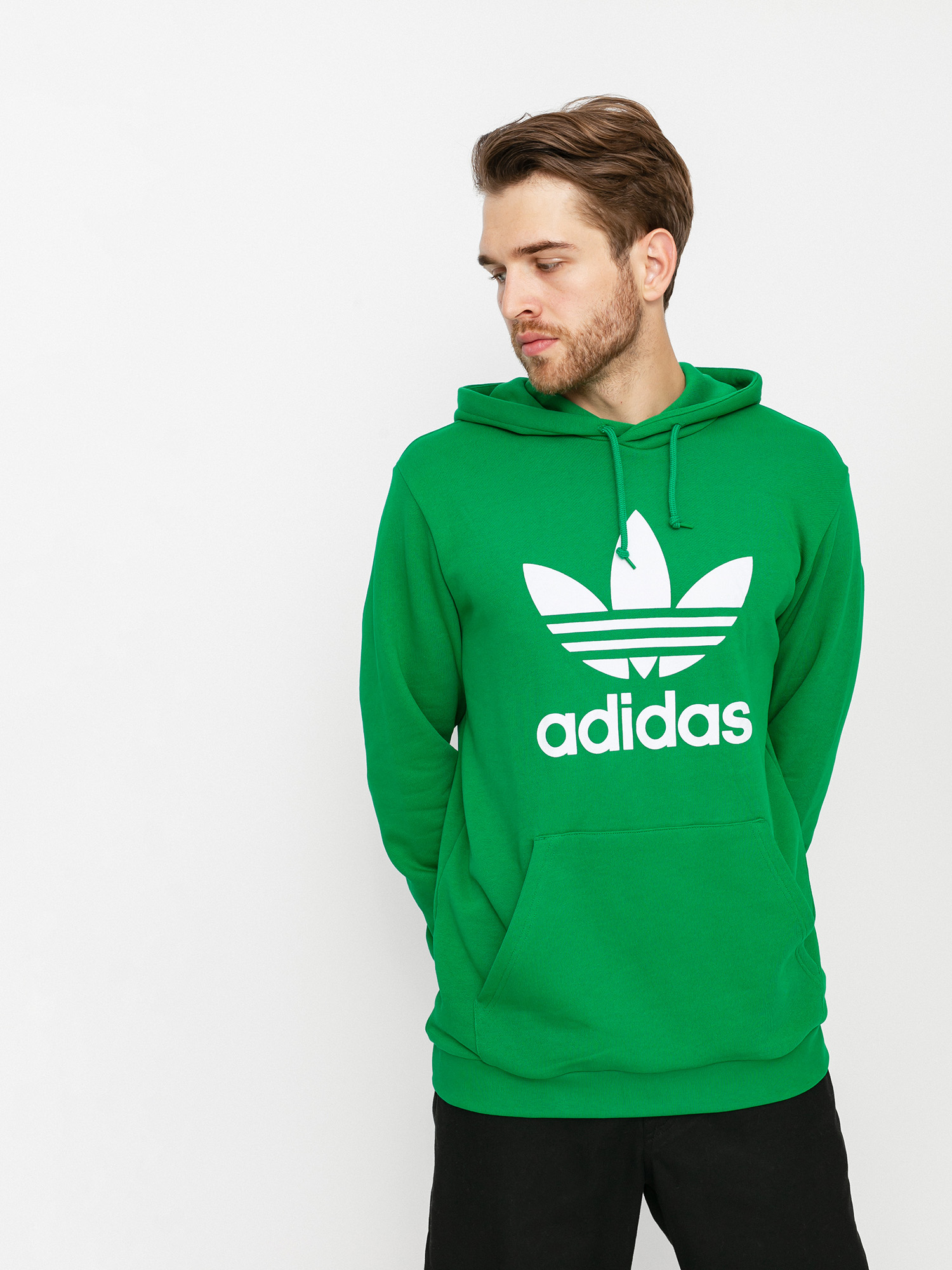 adidas Originals Trefoil HD Kapucnis pulóver (green/white)