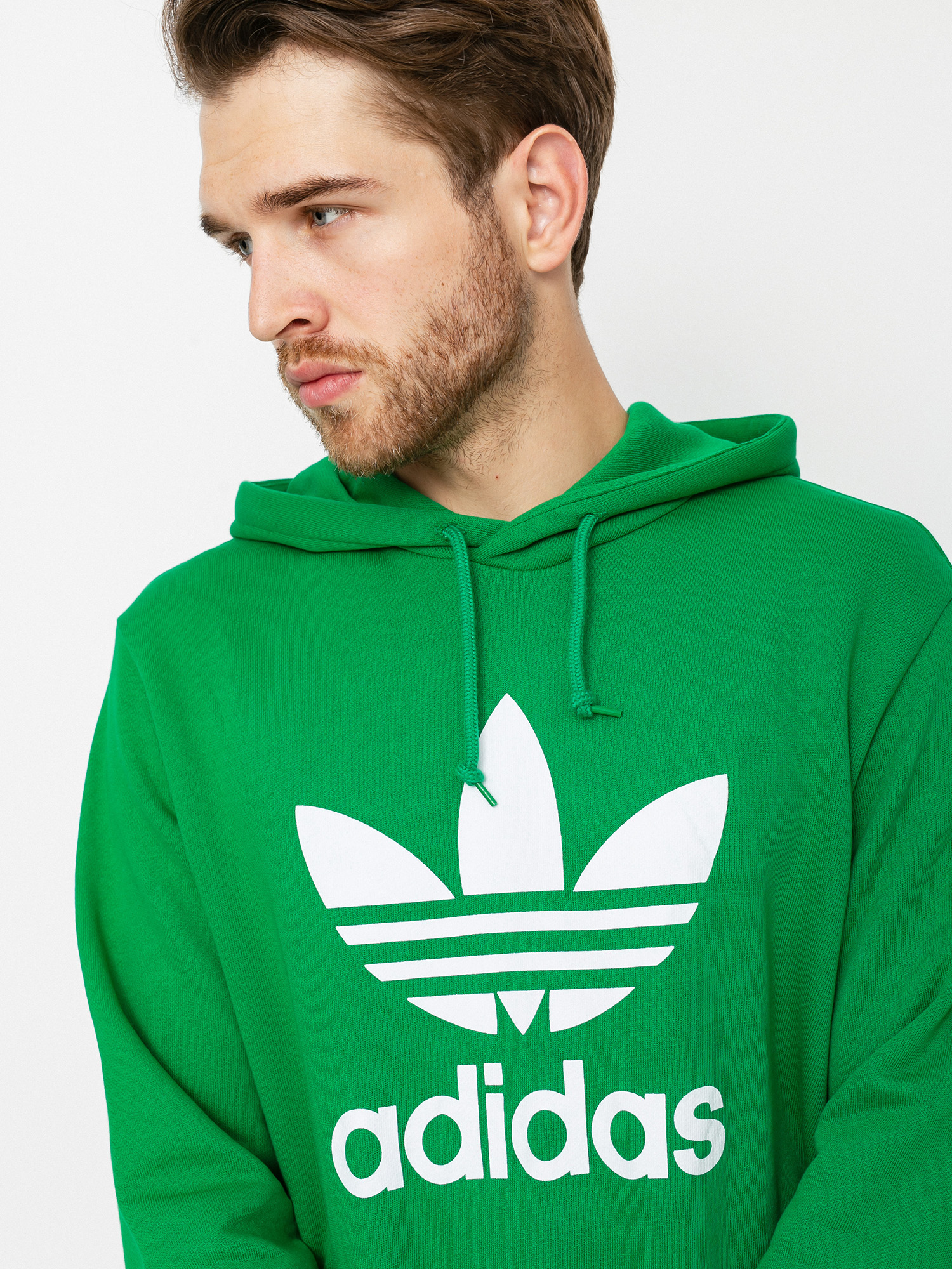 adidas Originals Trefoil HD Kapucnis pulóver (green/white)