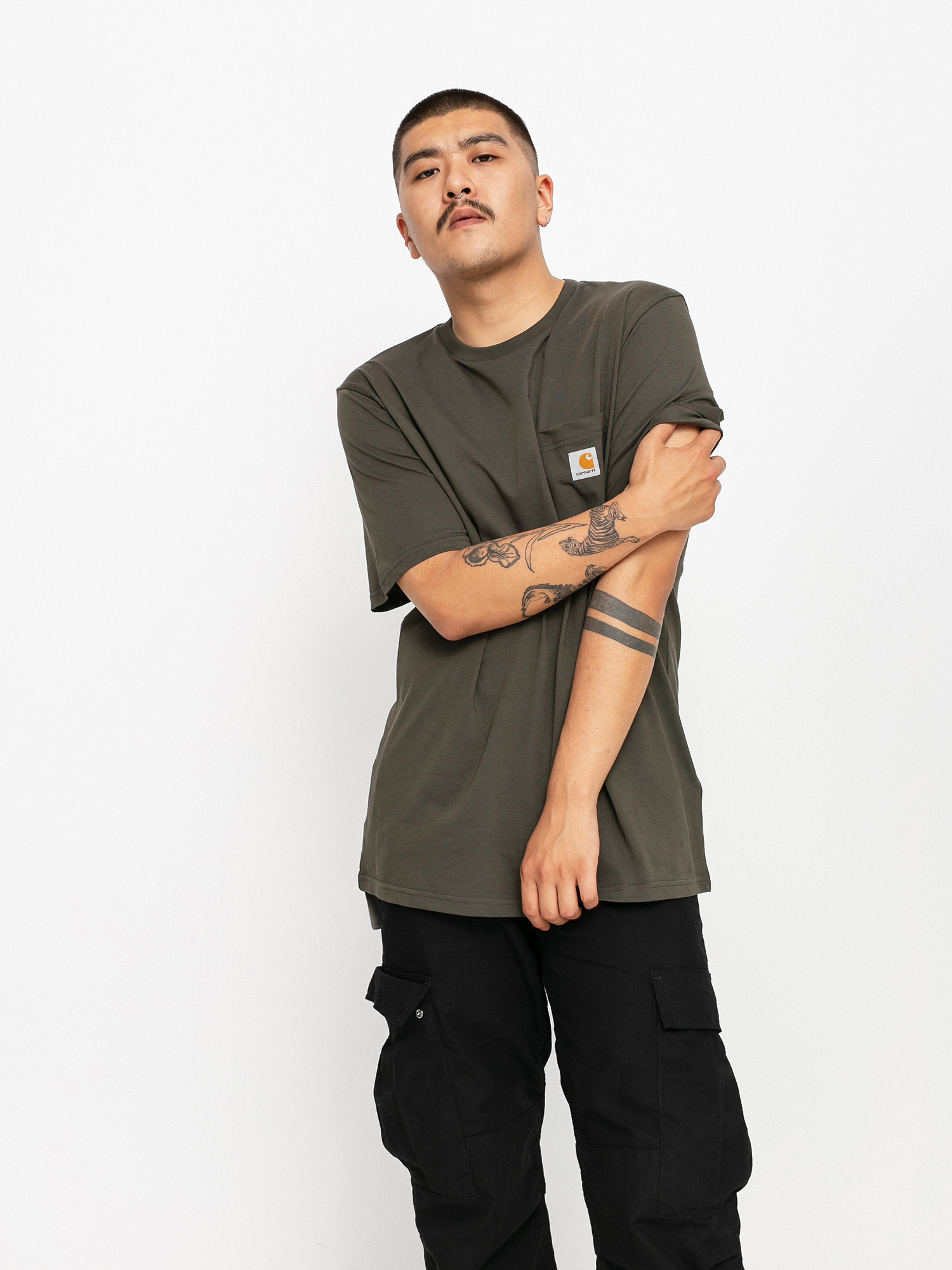 Carhartt WIP Pocket póló (cypress)