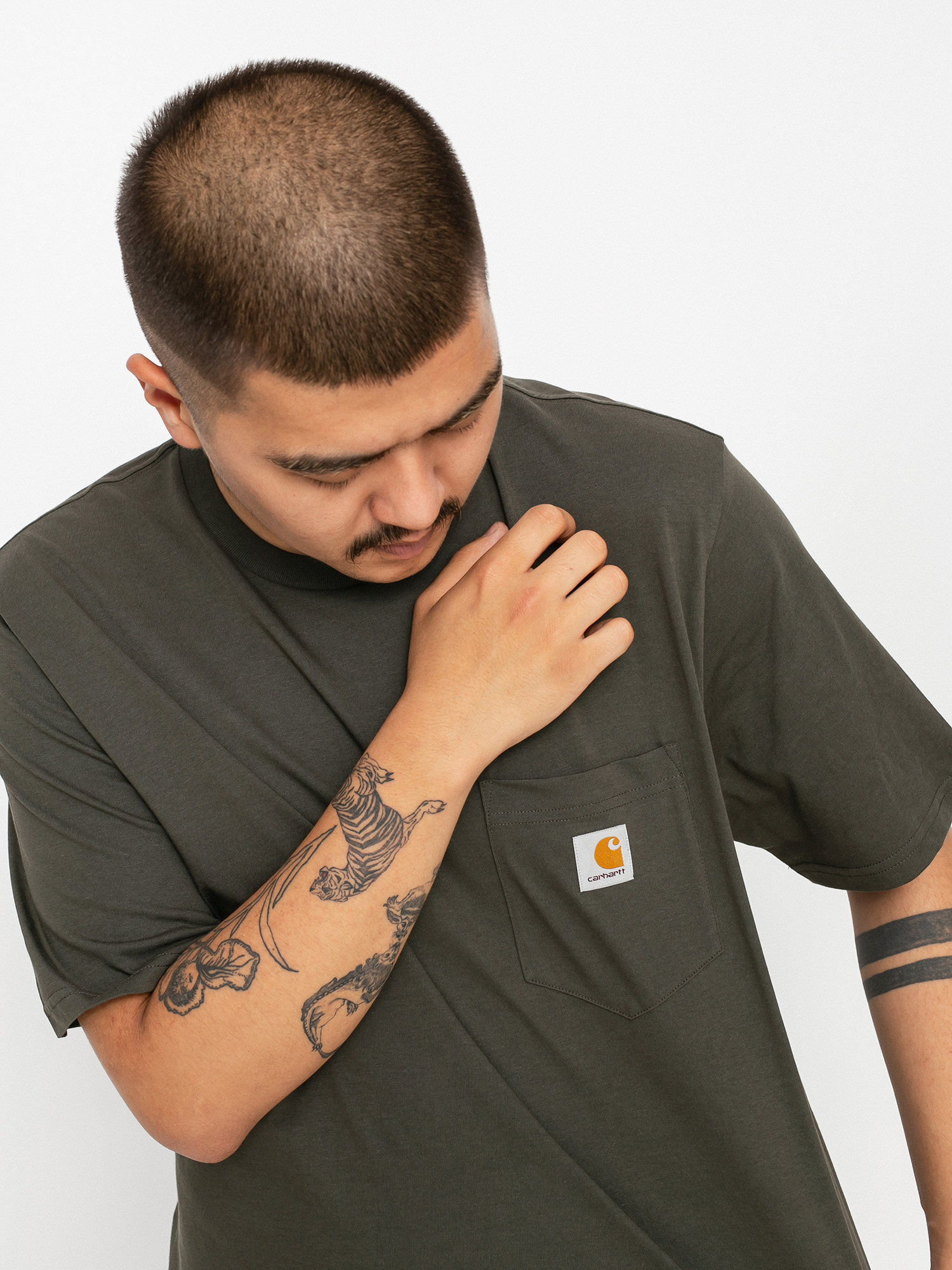 Carhartt WIP Pocket póló (cypress)