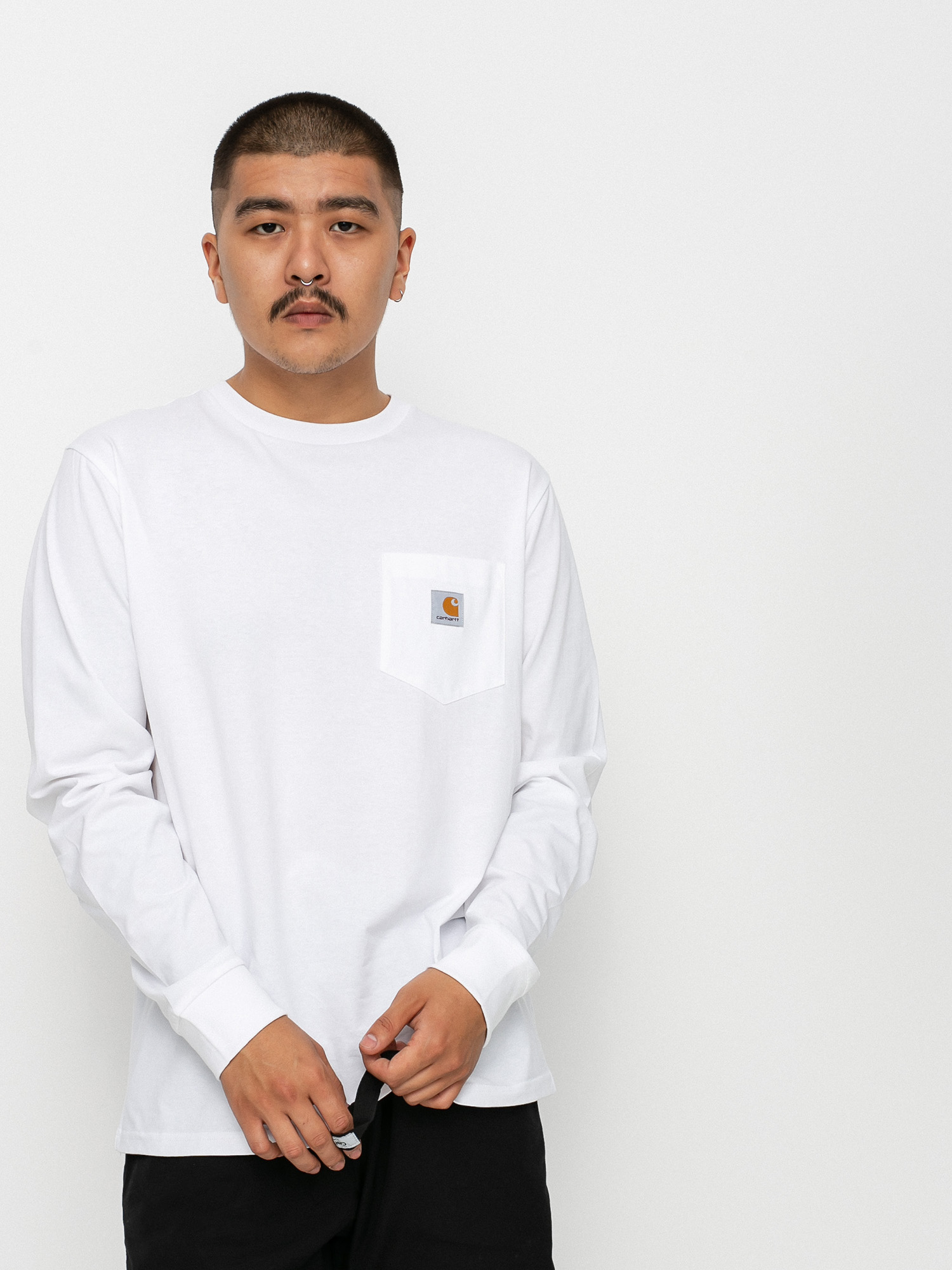 Carhartt WIP Pocket Hosszú ujjú felső (white)