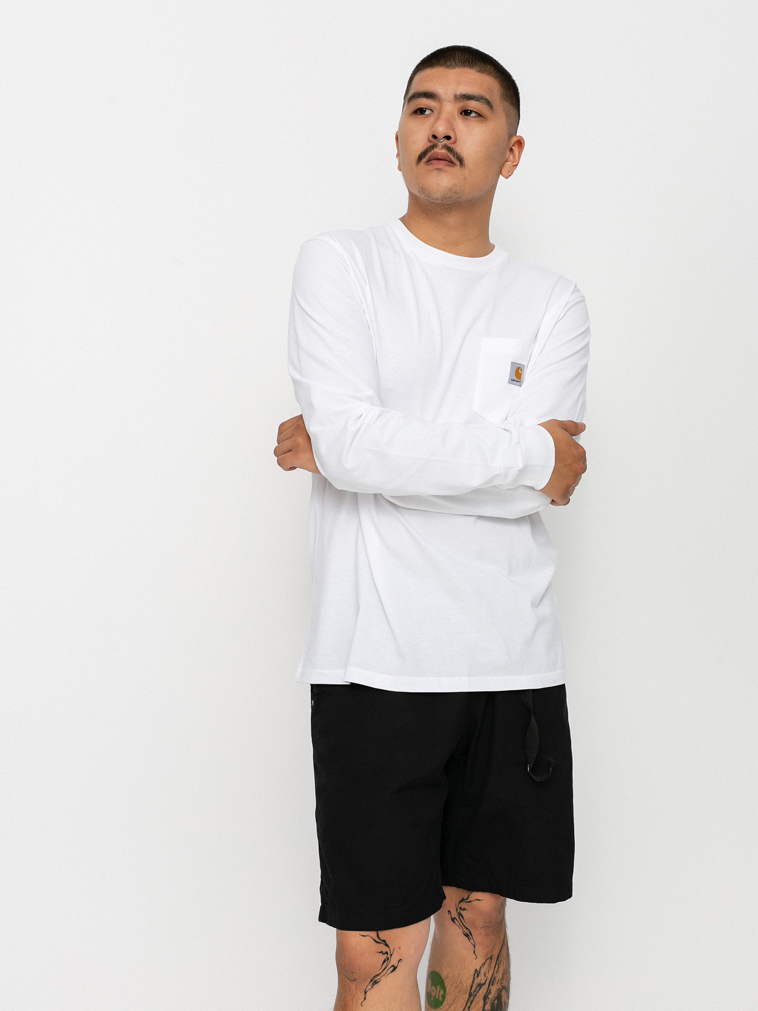 Carhartt WIP Pocket Hosszú ujjú felső (white)