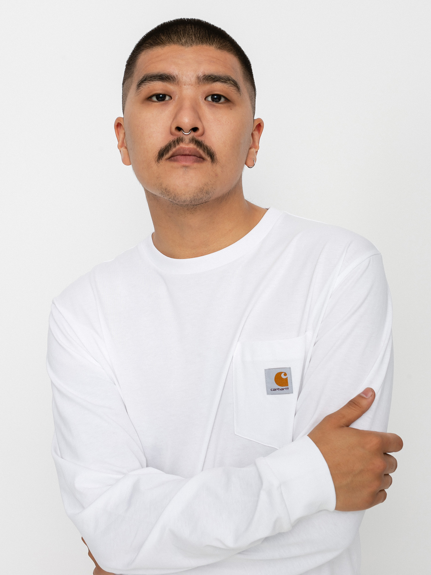 Carhartt WIP Pocket Hosszú ujjú felső (white)