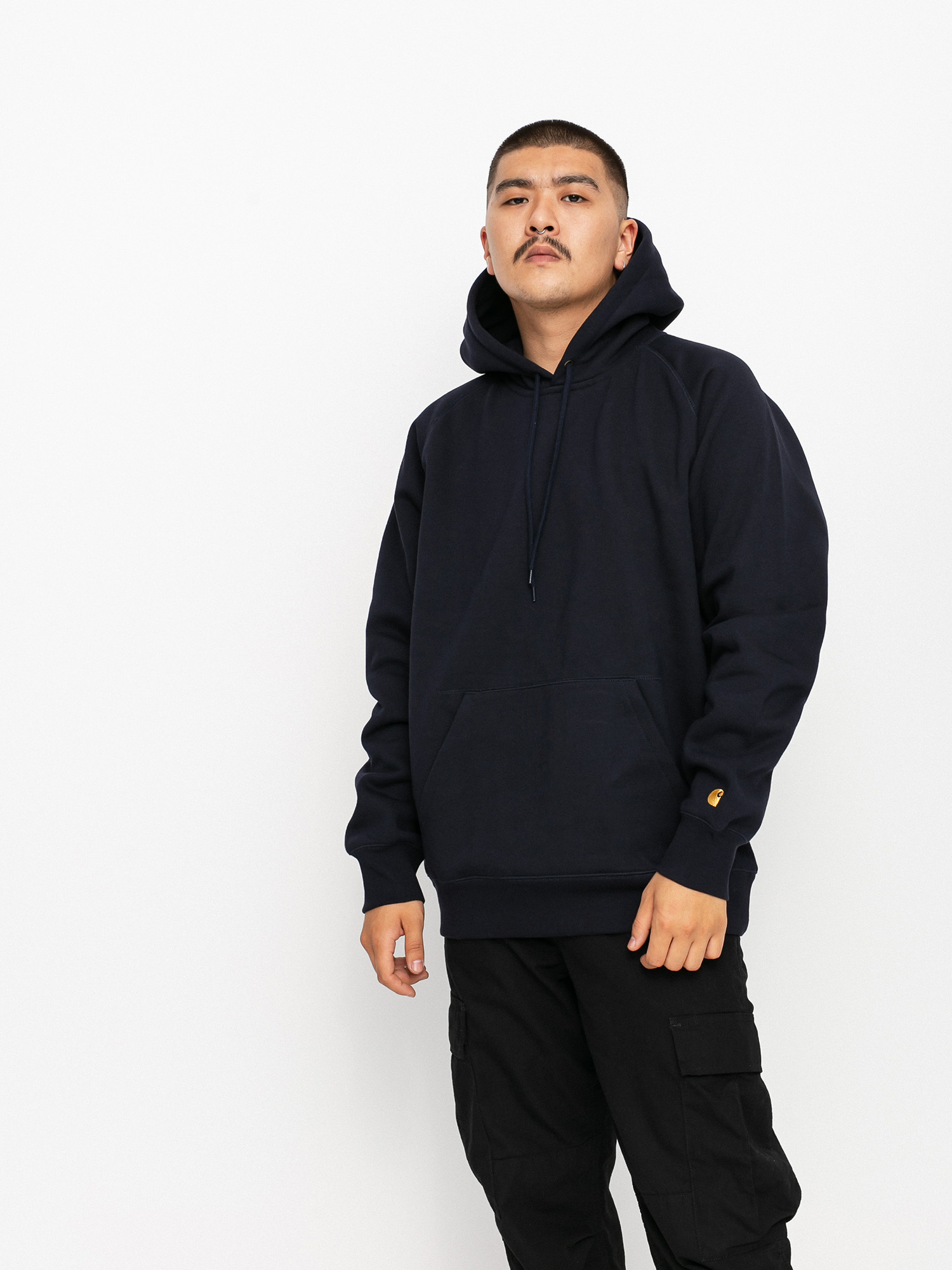 Carhartt WIP Chase HD Kapucnis pulóver (dark navy/gold)