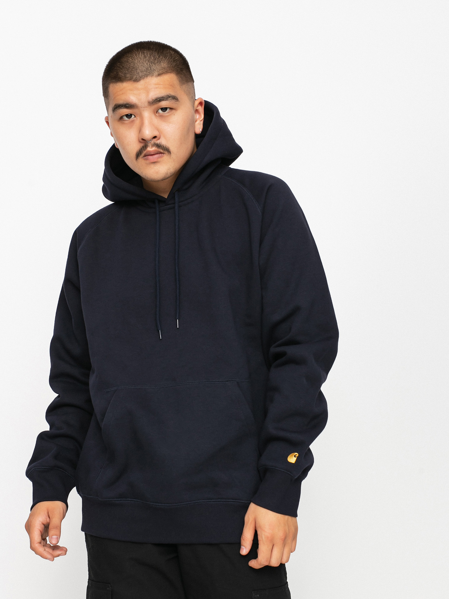 Carhartt WIP Chase HD Kapucnis pulóver (dark navy/gold)