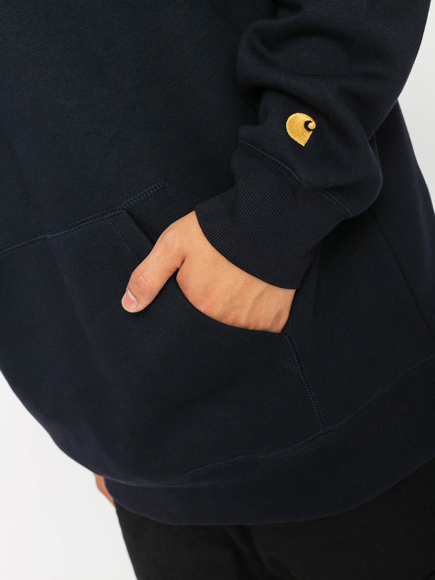 Carhartt WIP Chase HD Kapucnis pulóver (dark navy/gold)