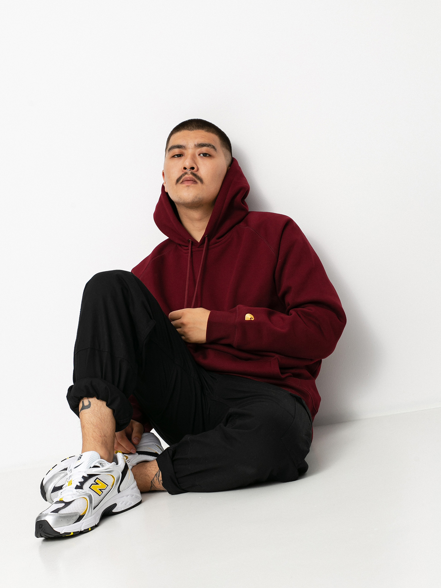 Carhartt WIP Chase HD Kapucnis pulóver (jam/gold)