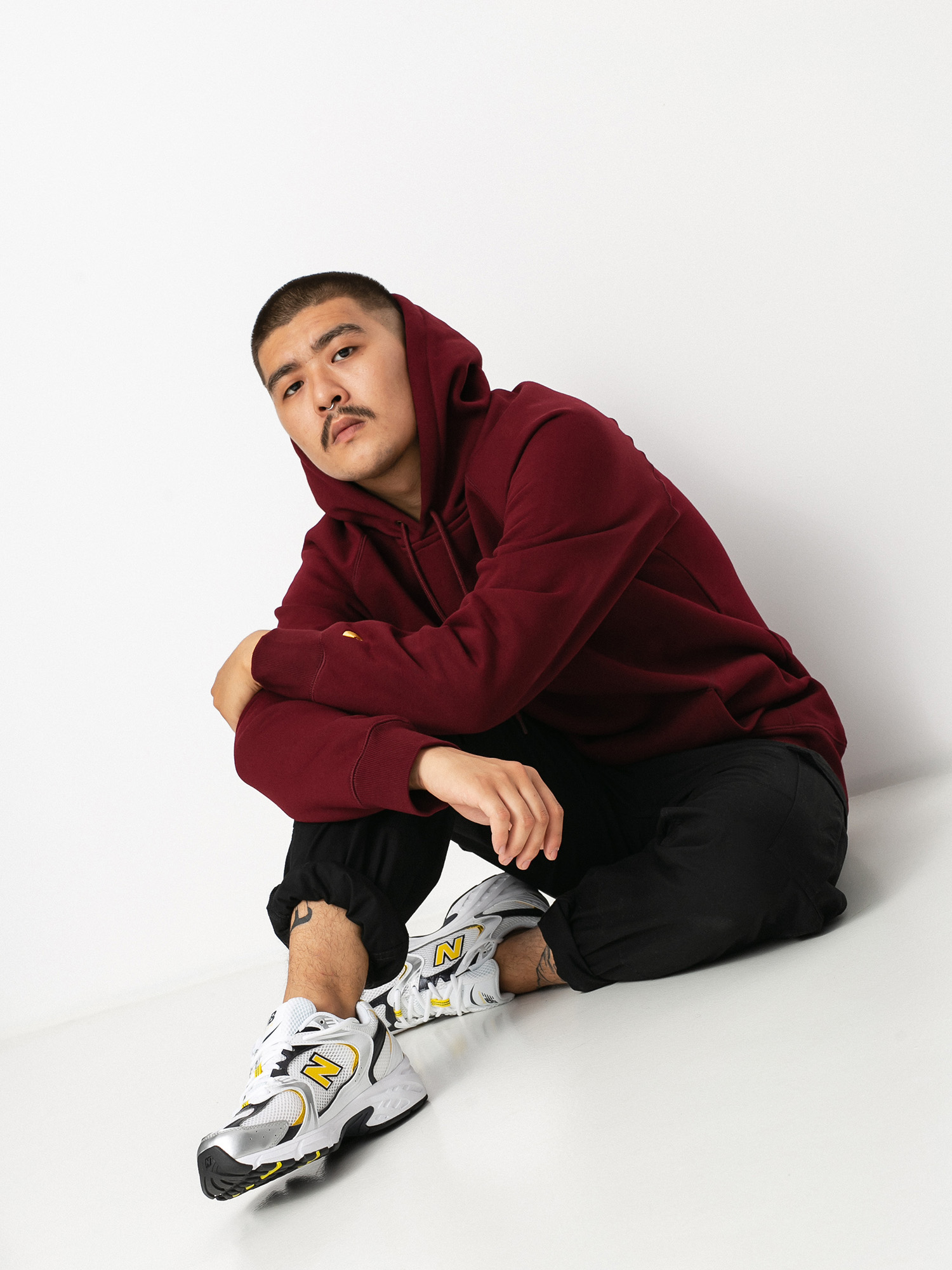 Carhartt WIP Chase HD Kapucnis pulóver (jam/gold)