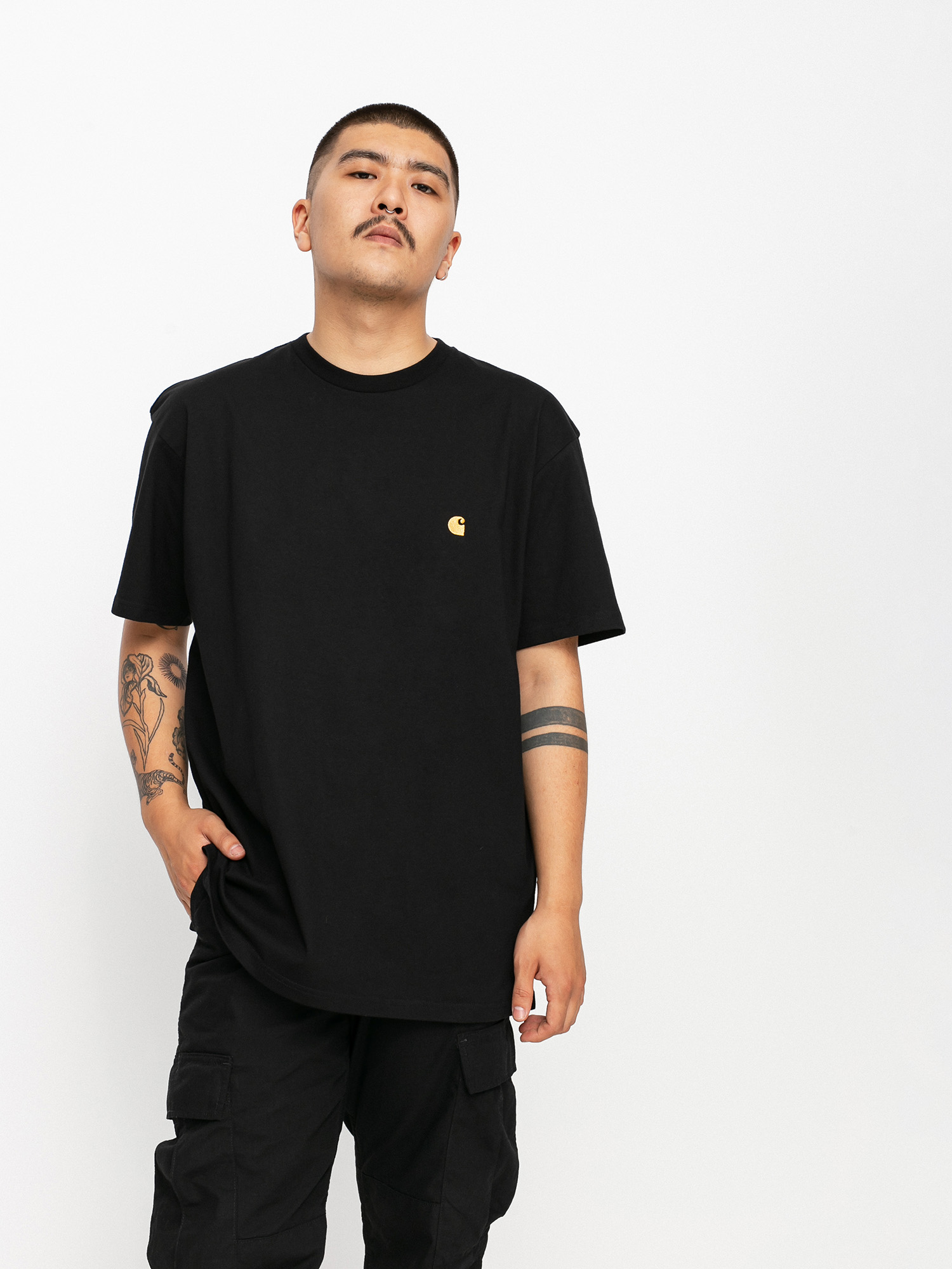 Carhartt WIP Chase Póló (black/gold)