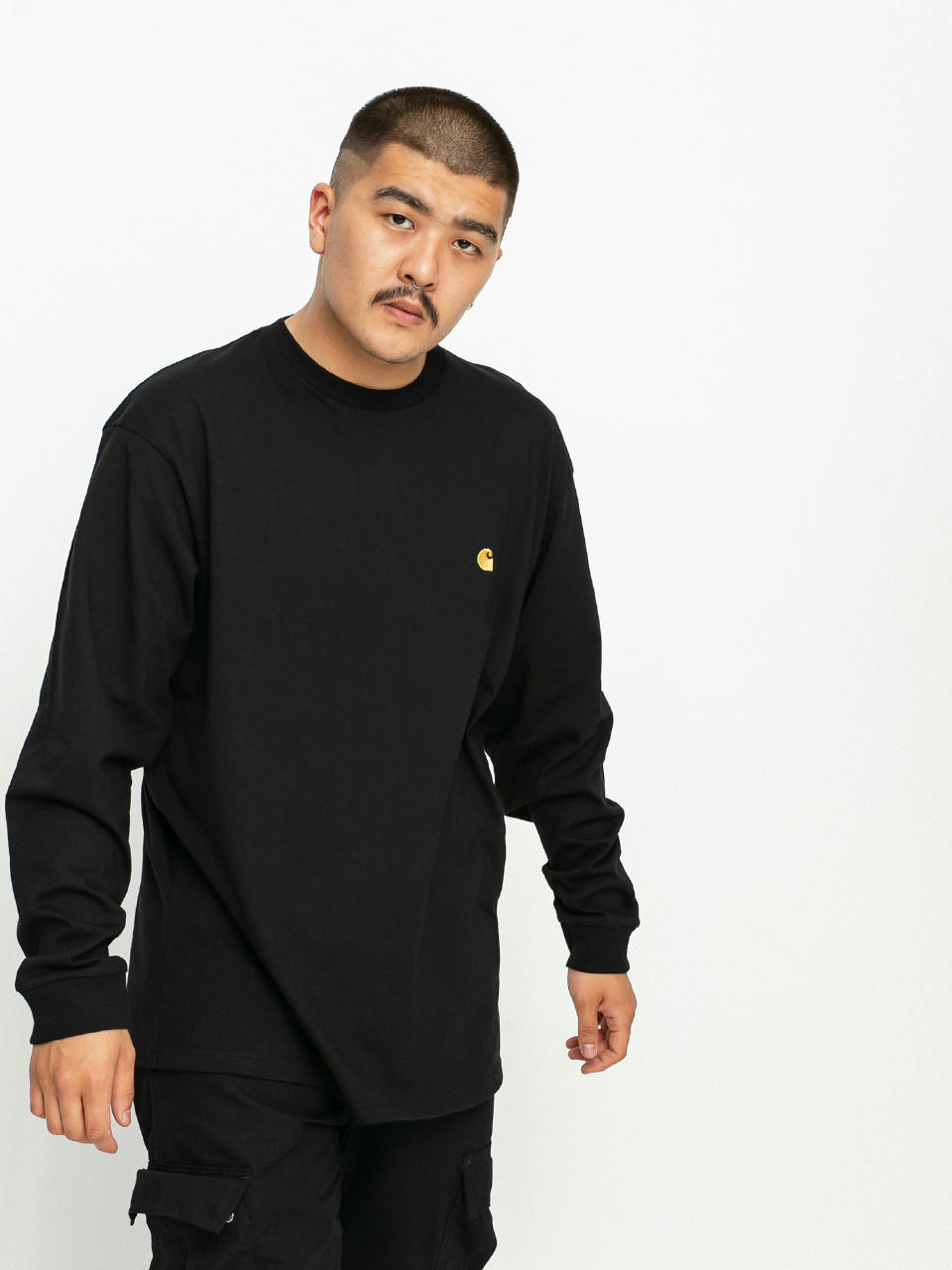 Carhartt WIP Chase Hosszú ujjú felső (black/gold)