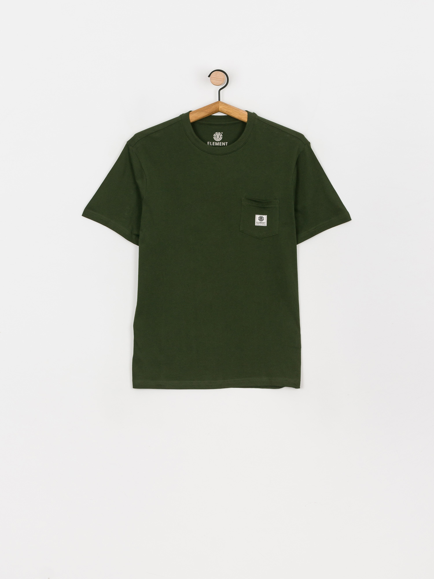 Element Basic Pocket Label póló (olive drab)