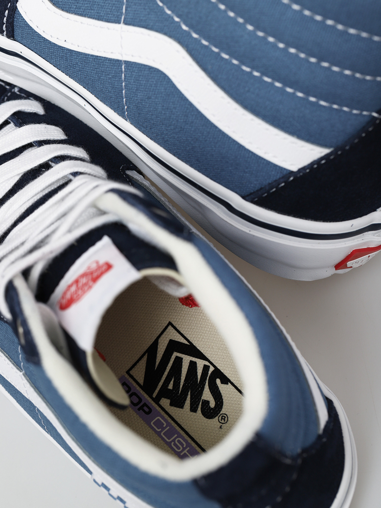 Vans Skate Sk8 Hi Cipők (navy/white)