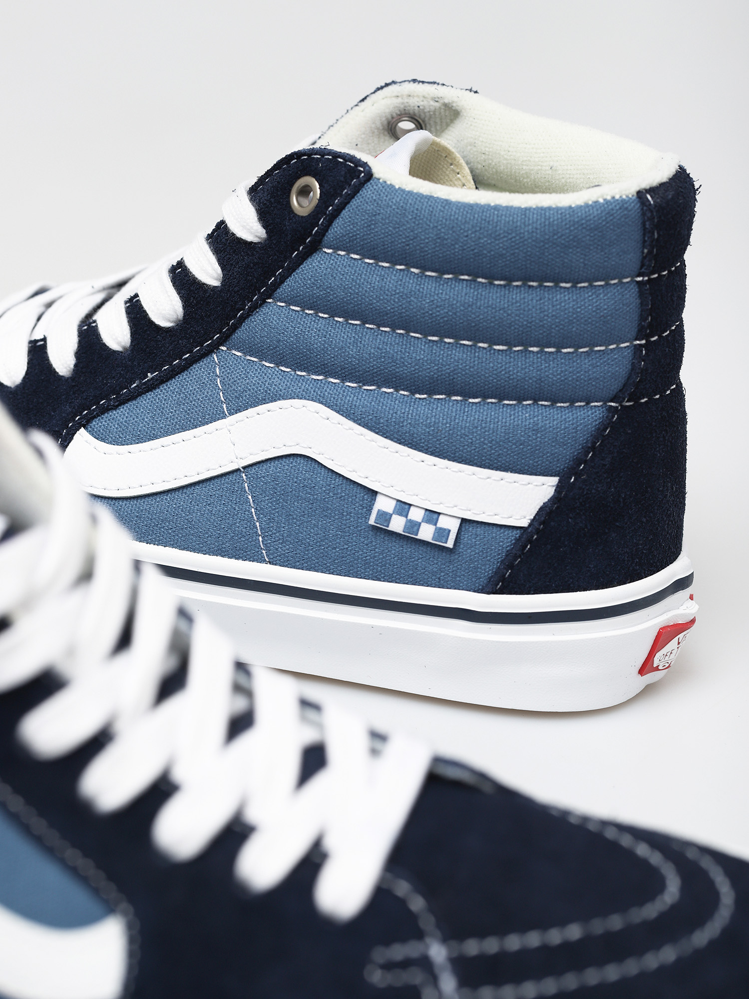 Vans Skate Sk8 Hi Cipők (navy/white)