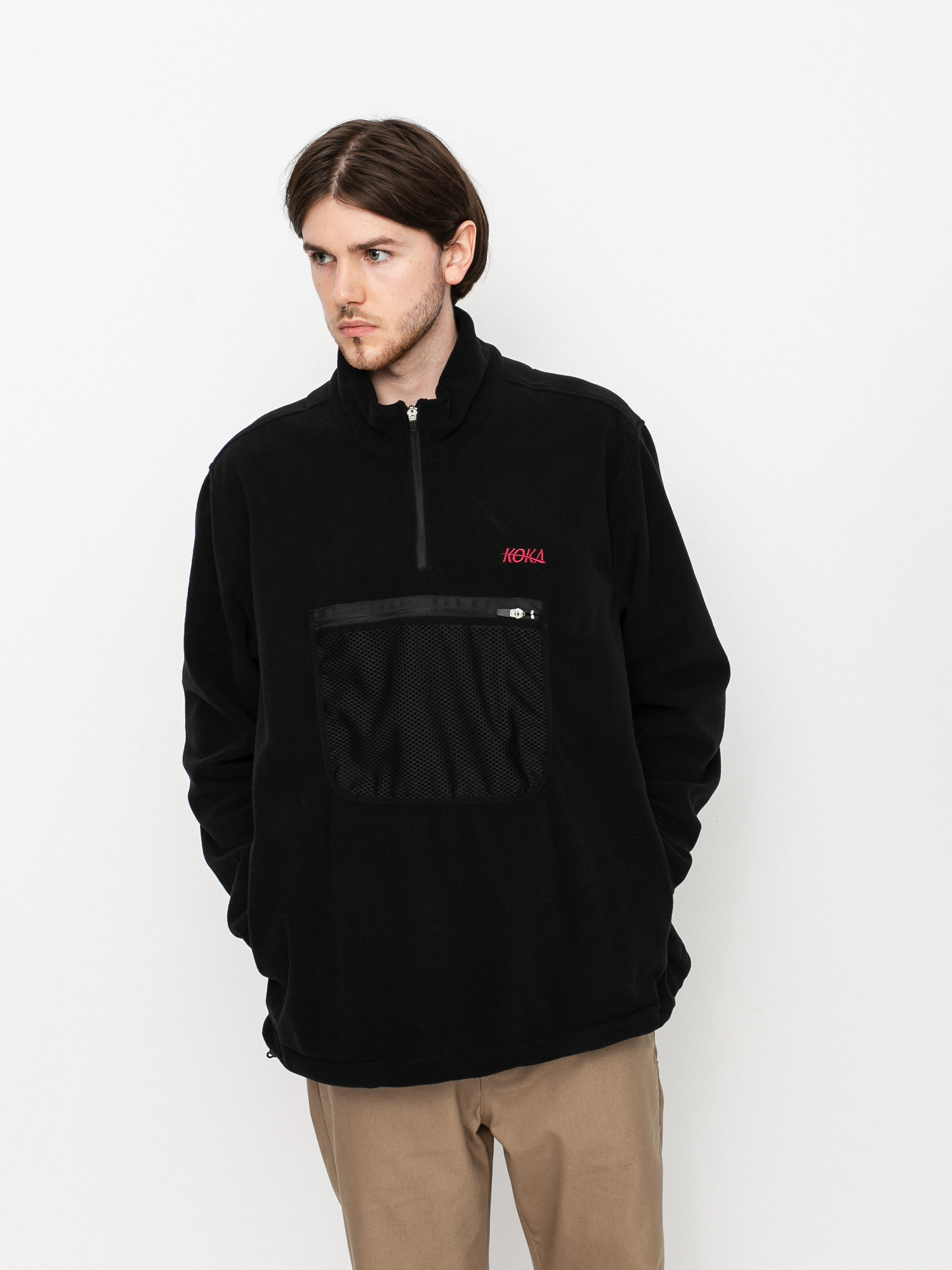 Férfi Koka Expedition Polár pulóver (black)