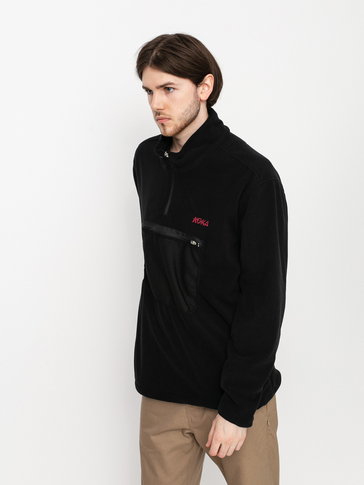 Férfi Koka Expedition Polár pulóver (black)