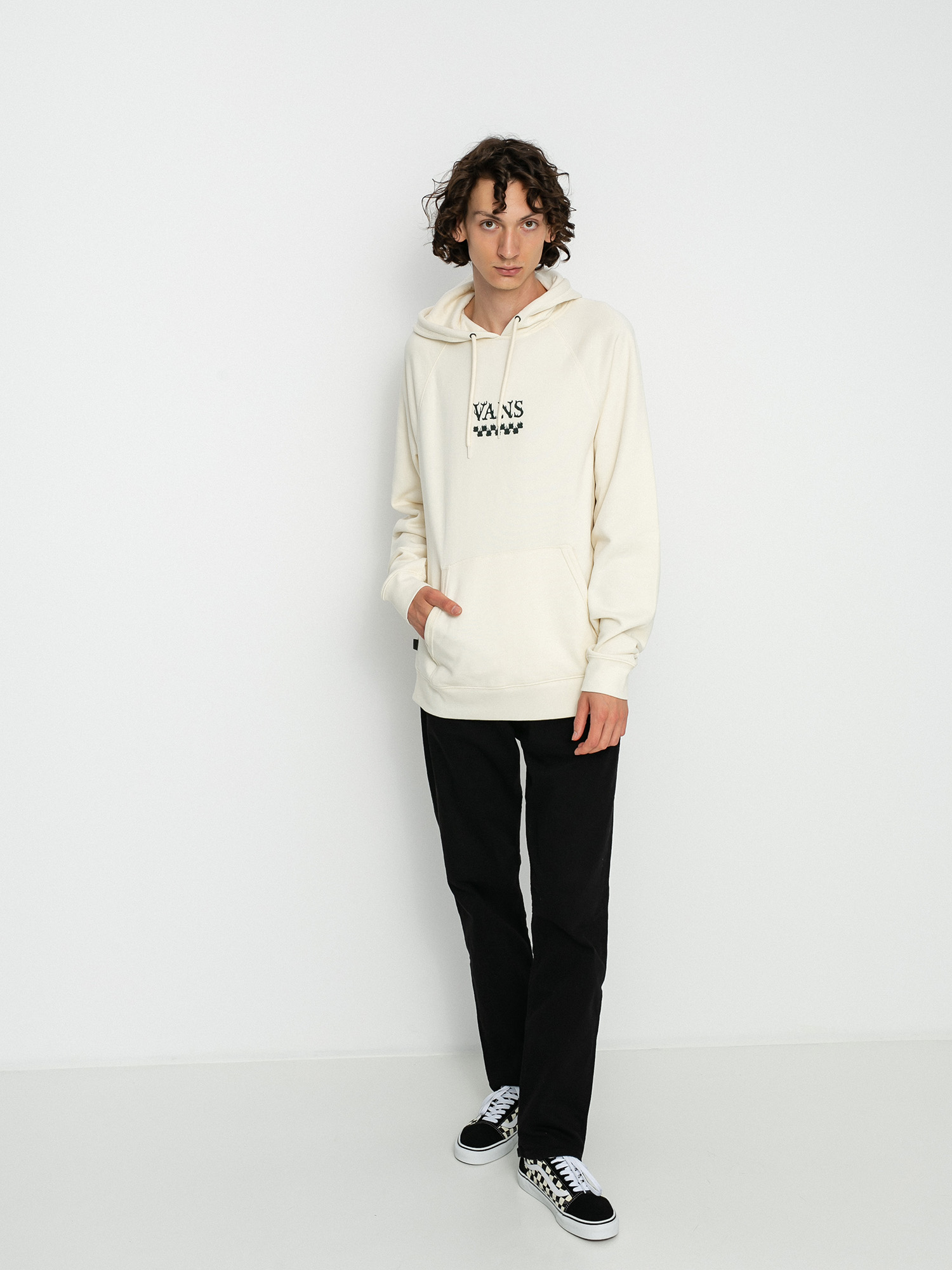 Vans Versa Standard HD Kapucnis pulóver (antique white)