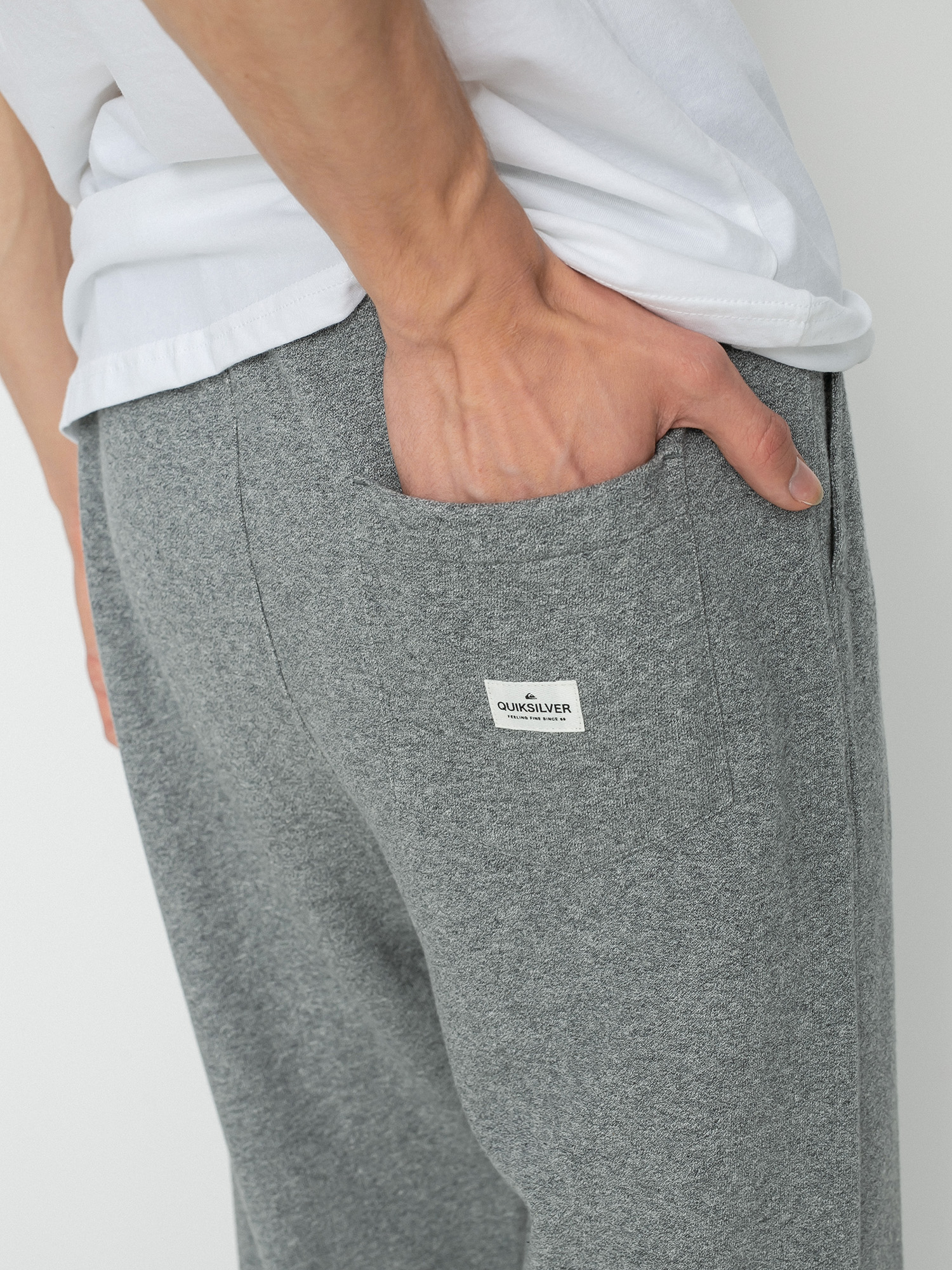 Quiksilver Essentials Terry Kisnadrág (light grey heather)