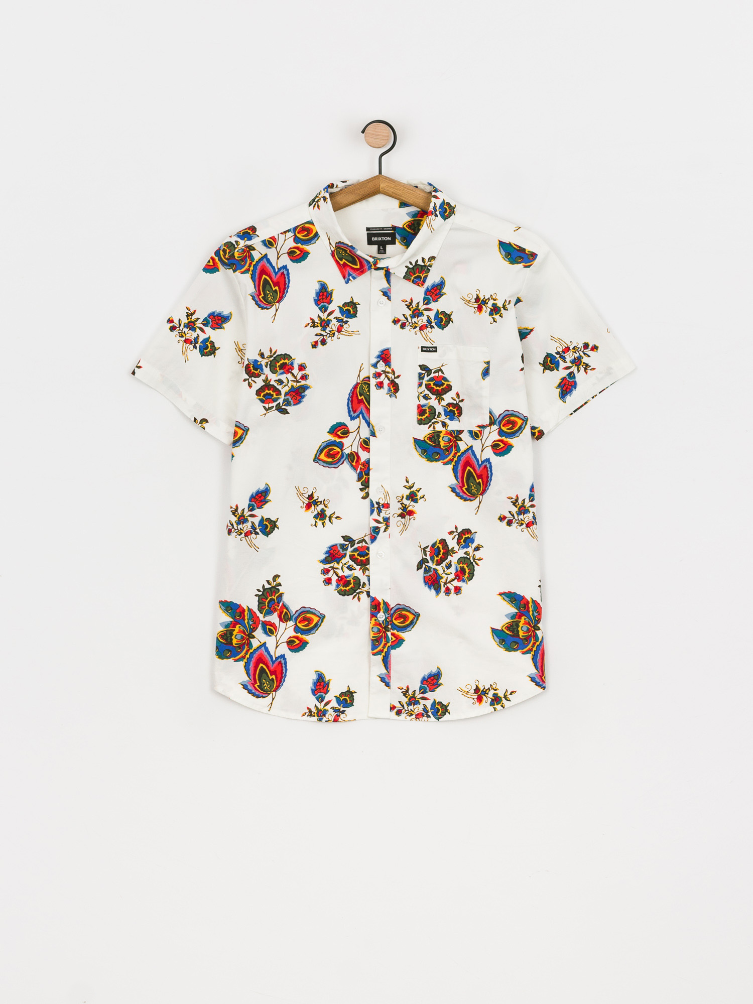 Brixton Charter Print Ing (off white/red)