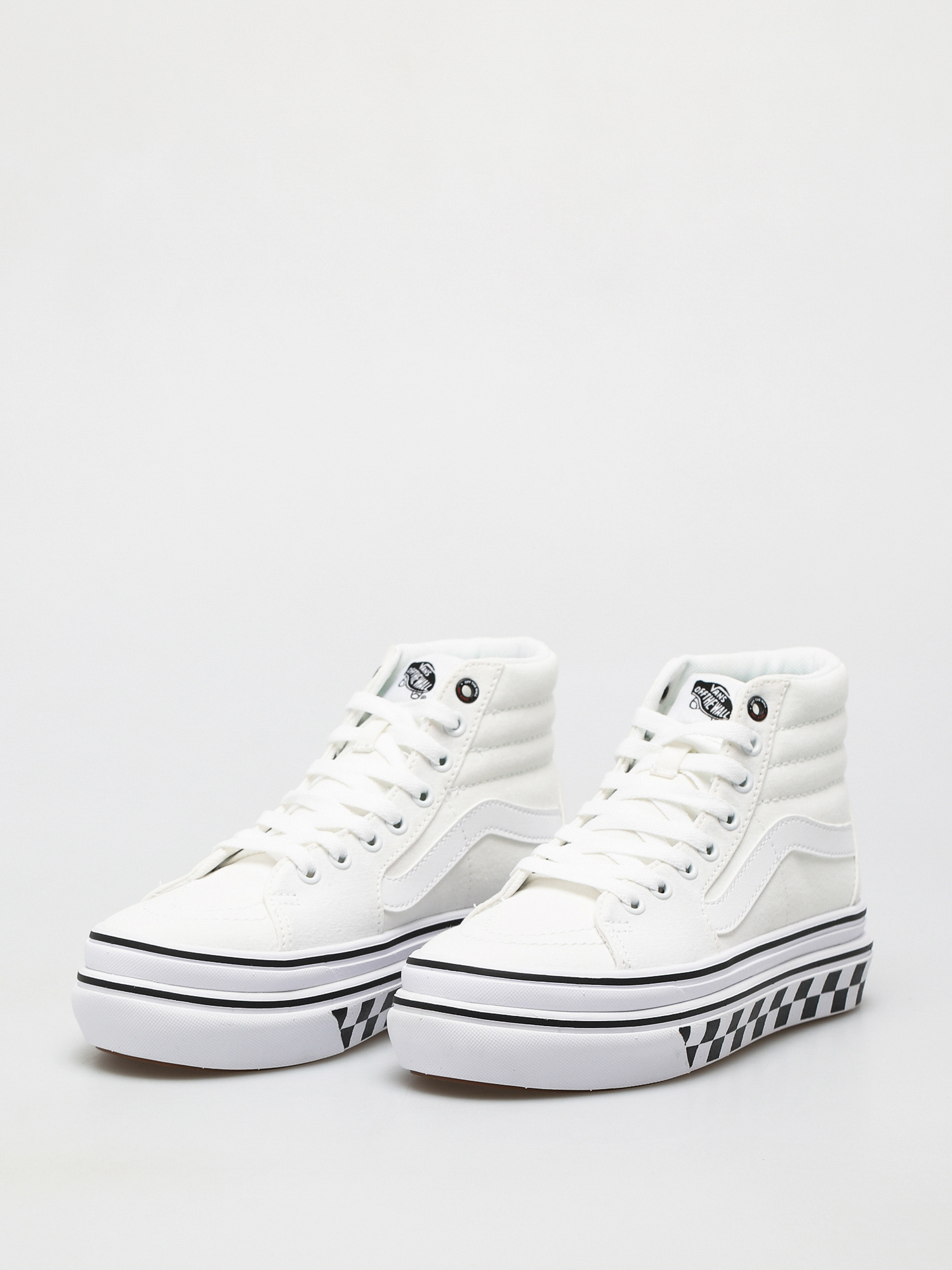 Vans Super Comfycush Sk8 Hi Cipők (canvas/true white/black)