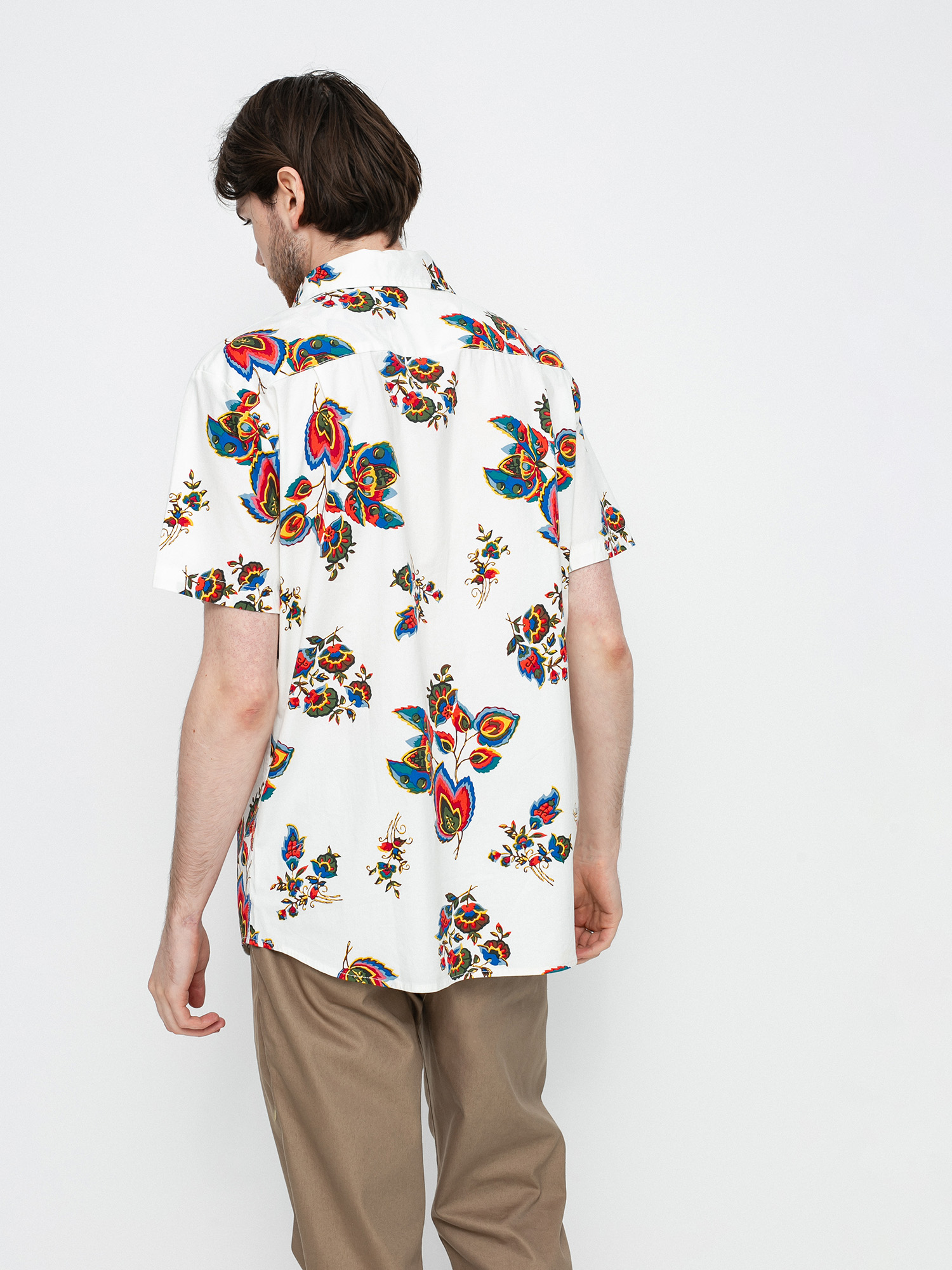 Brixton Charter Print Ing (off white/red)