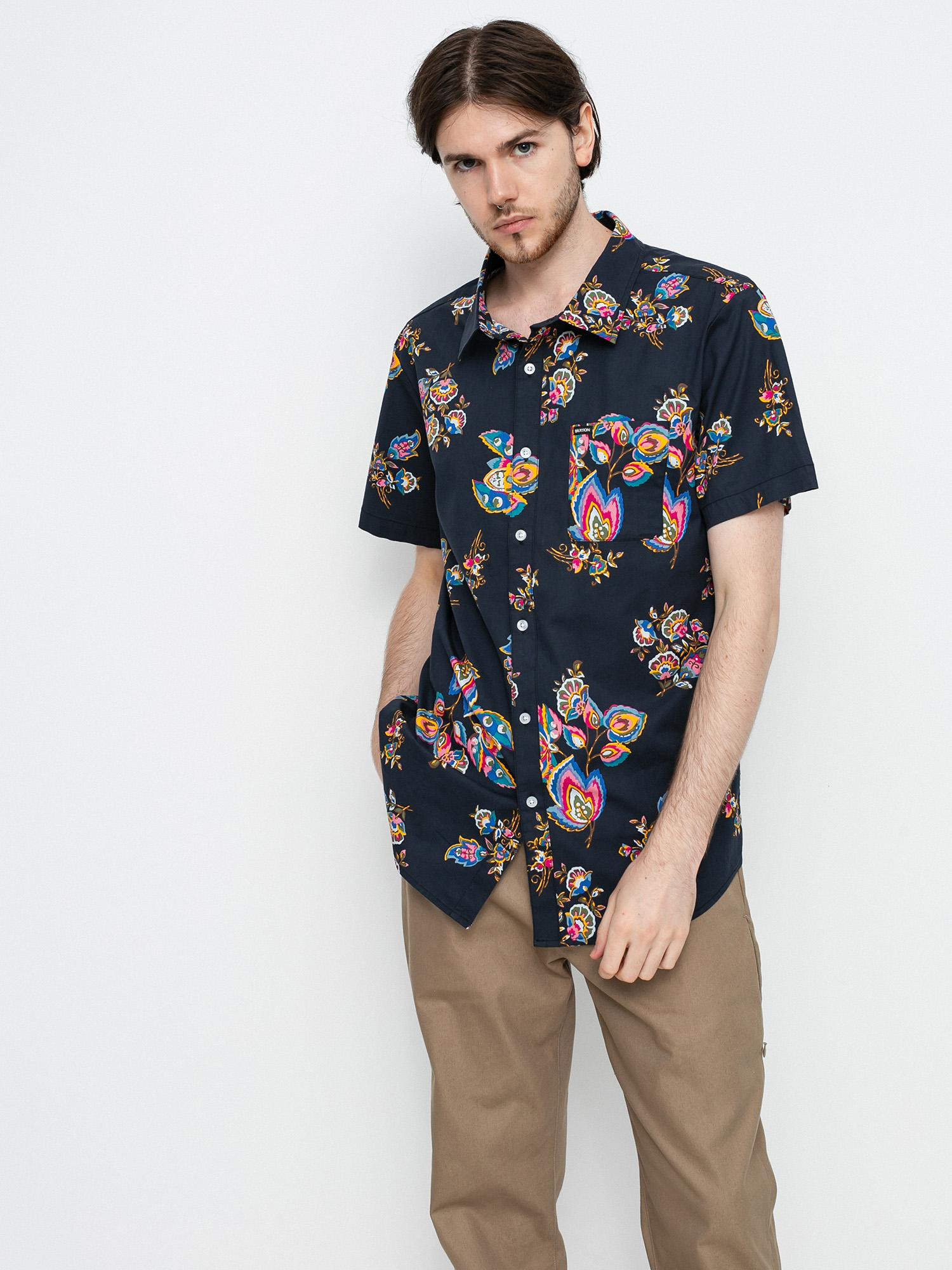 Brixton Charter Print Ing (black/purple)