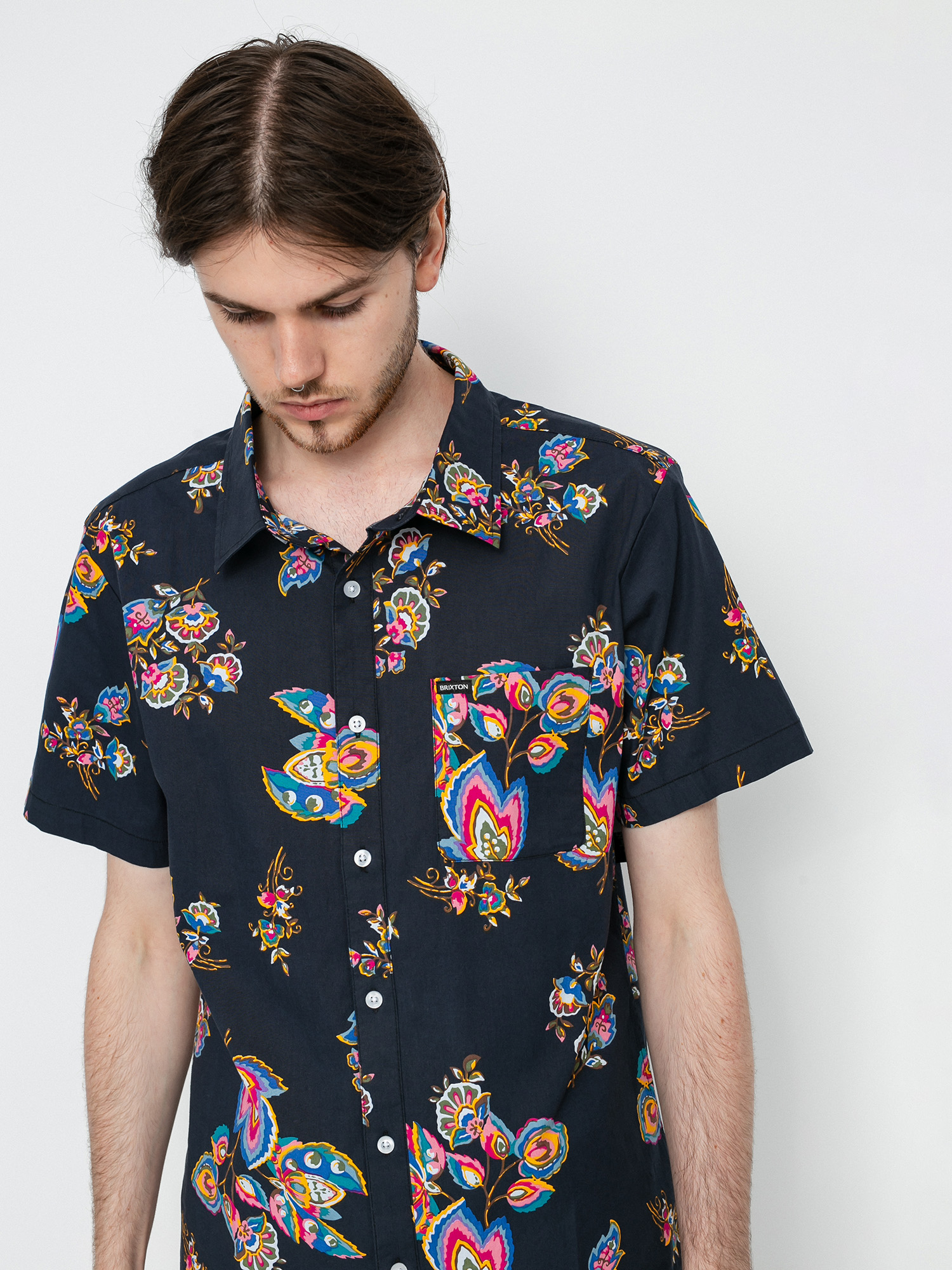 Brixton Charter Print Ing (black/purple)