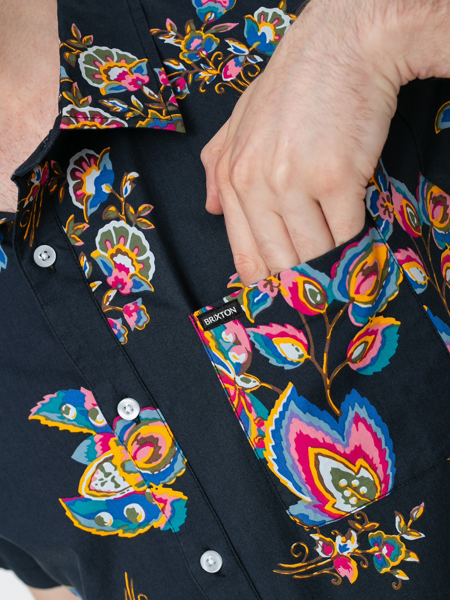 Brixton Charter Print Ing (black/purple)