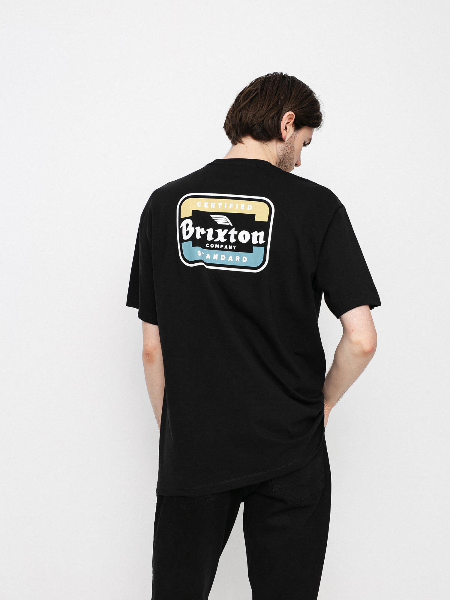 Brixton Quill póló (black/blue)