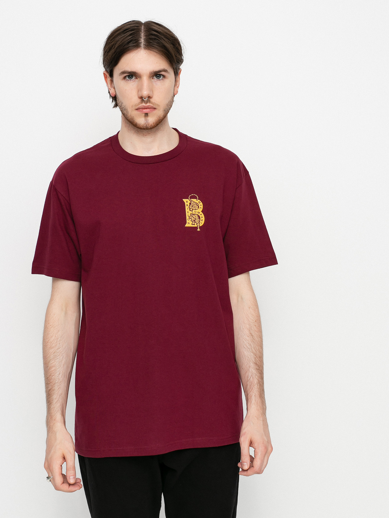 Brixton Crawler póló (burgundy)