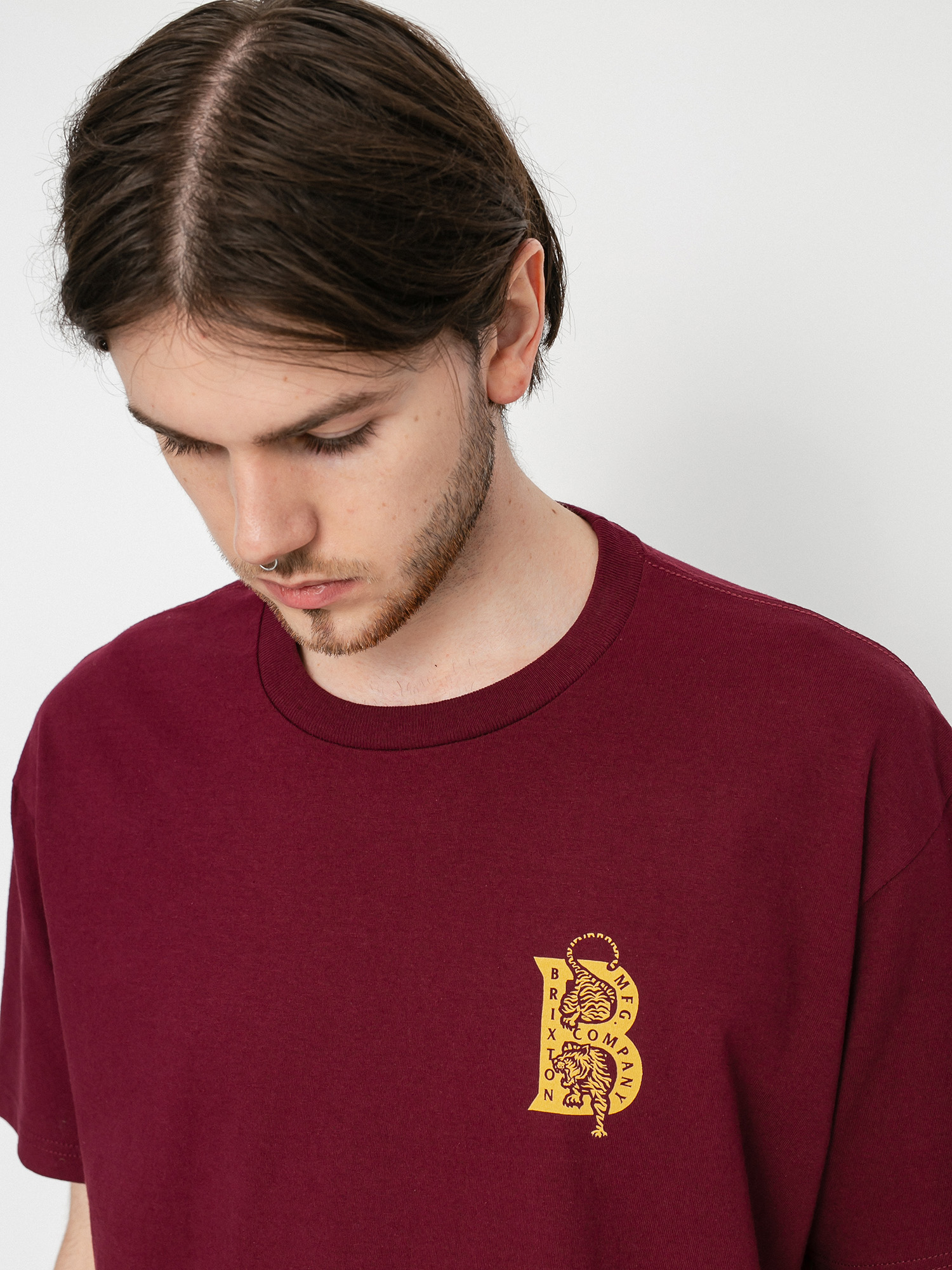 Brixton Crawler póló (burgundy)