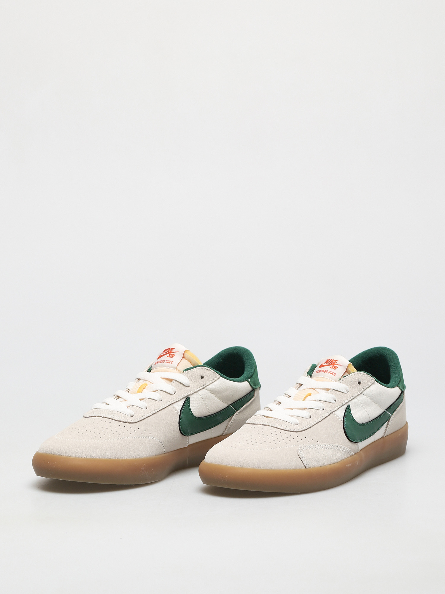 Nike SB Heritage Vulc Cipők (sail/gorge green sail safety orange)