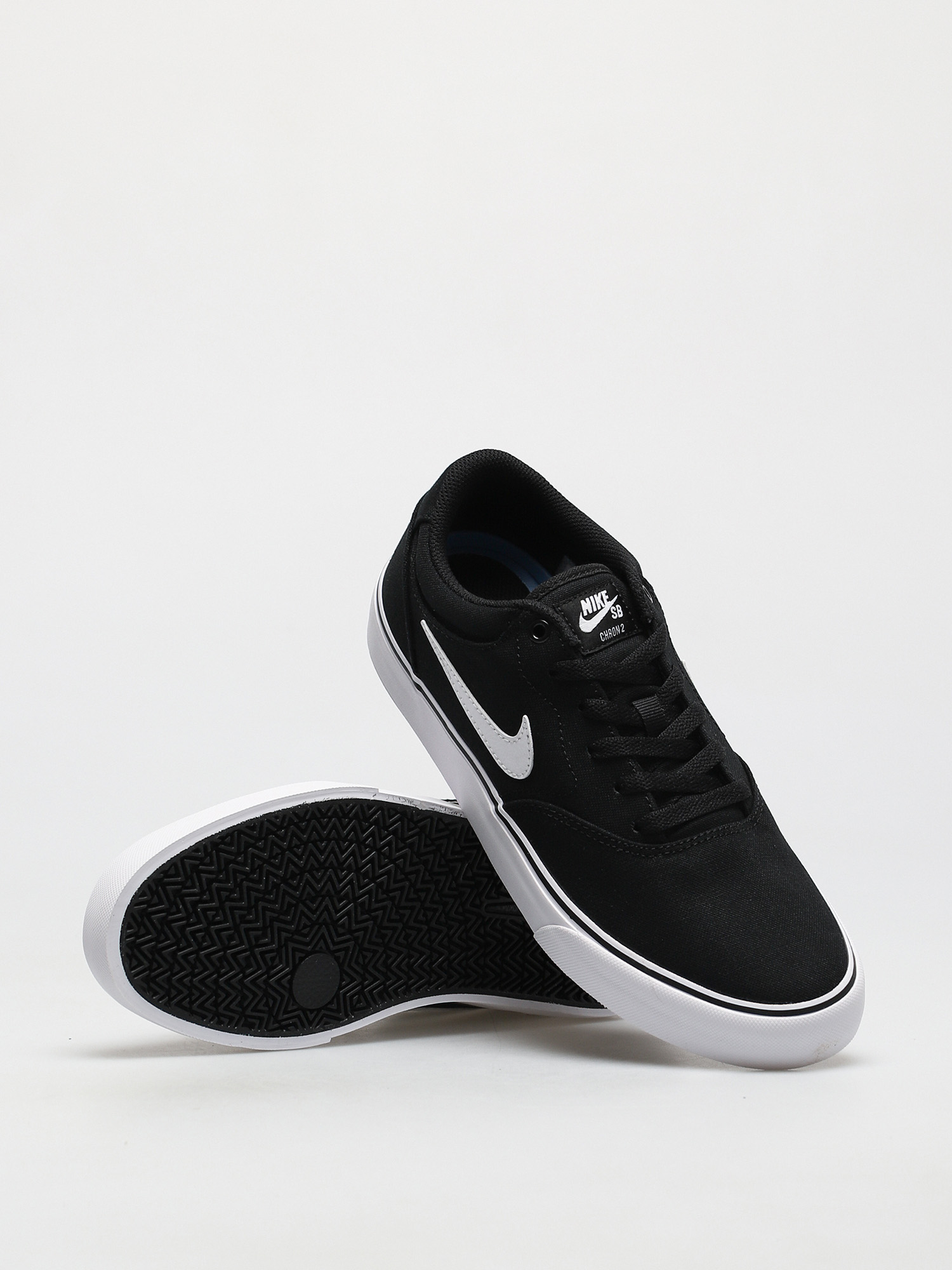 Nike SB Chron 2 Canvas Cipők (black/white black)